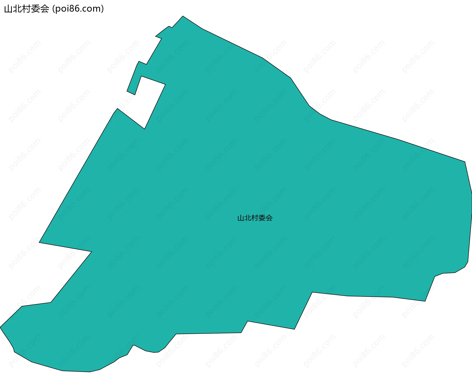 山北村委会边界地图