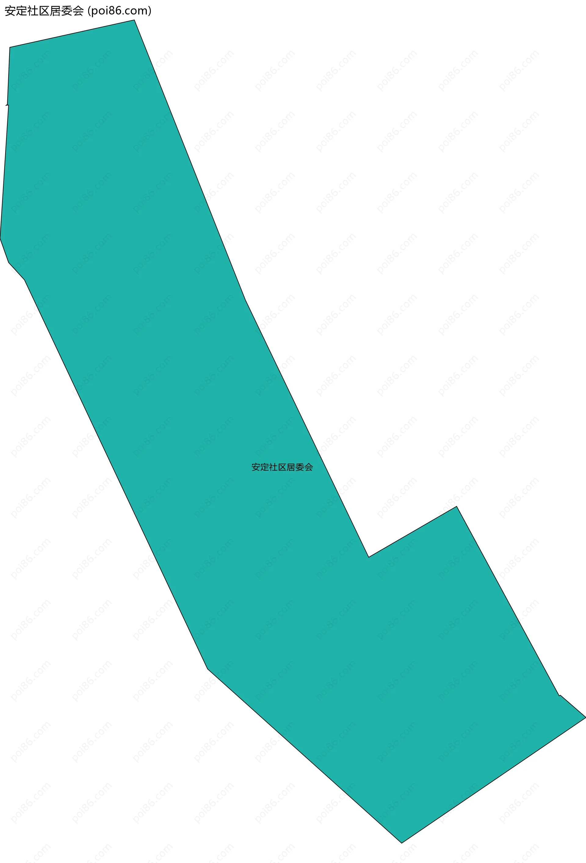 安定社区居委会边界地图