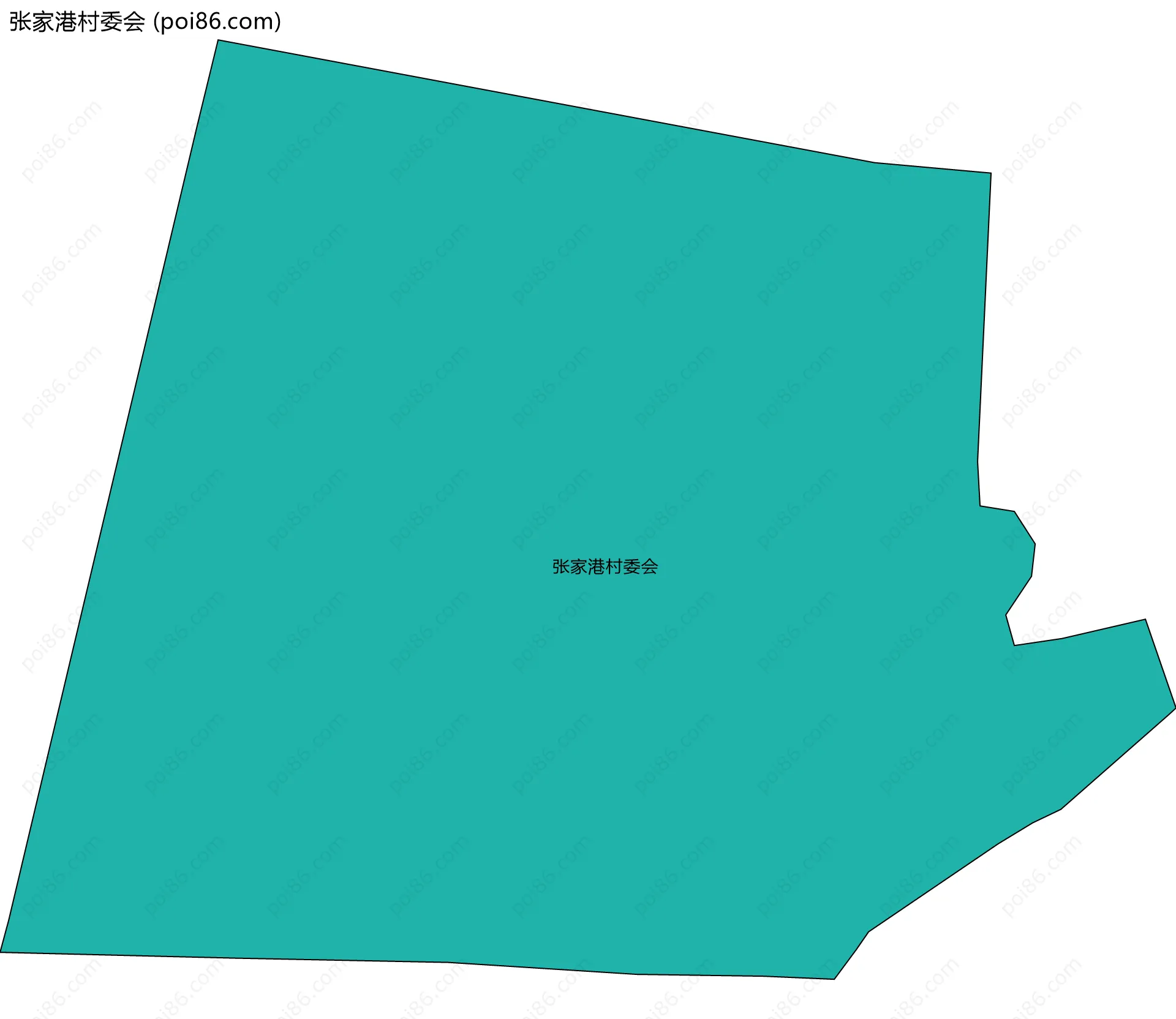 张家港村委会边界地图