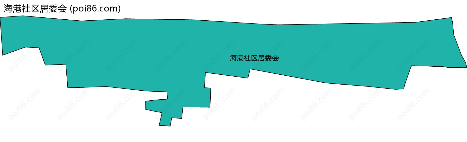 海港社区居委会边界地图