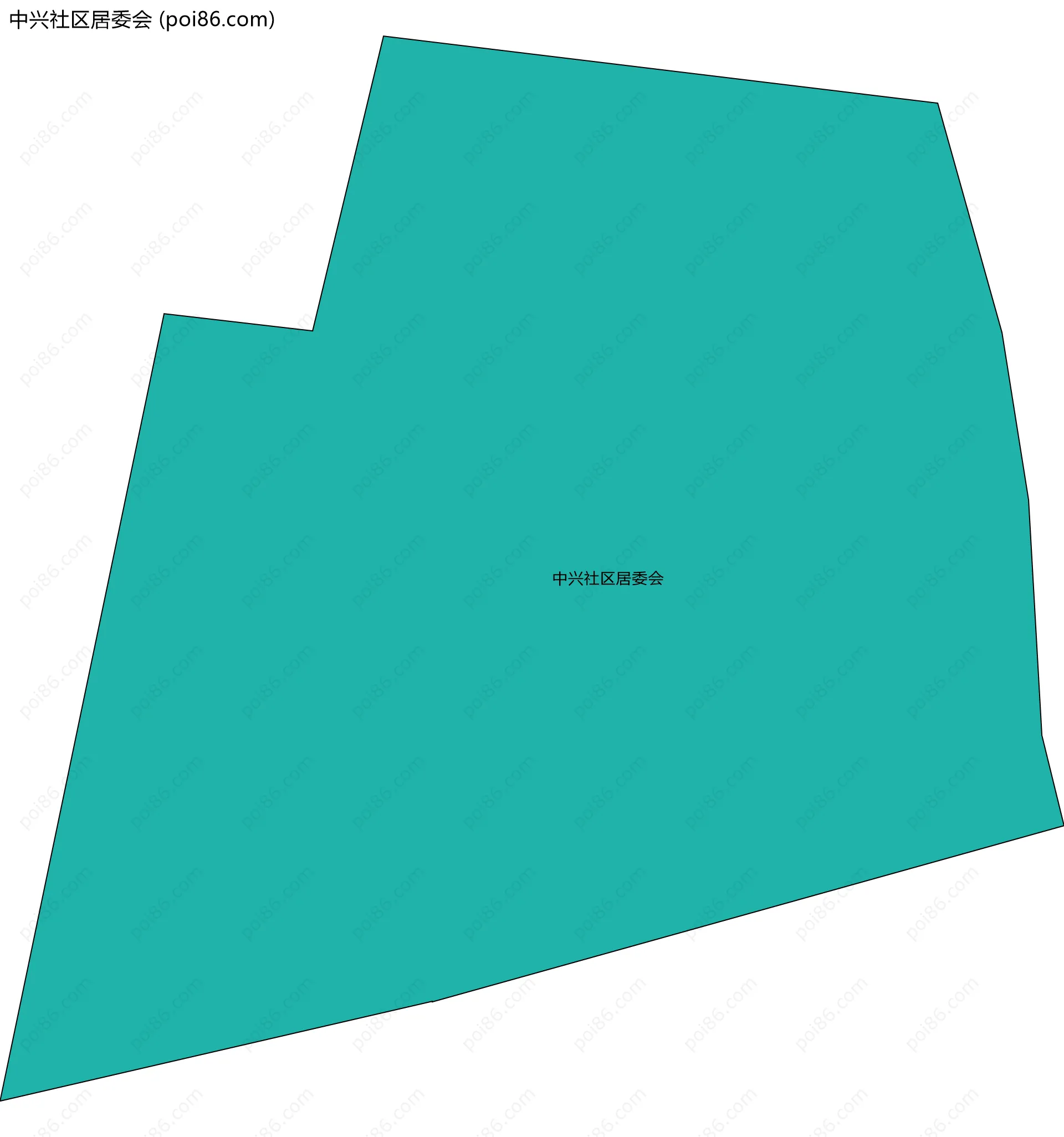 中兴社区居委会边界地图