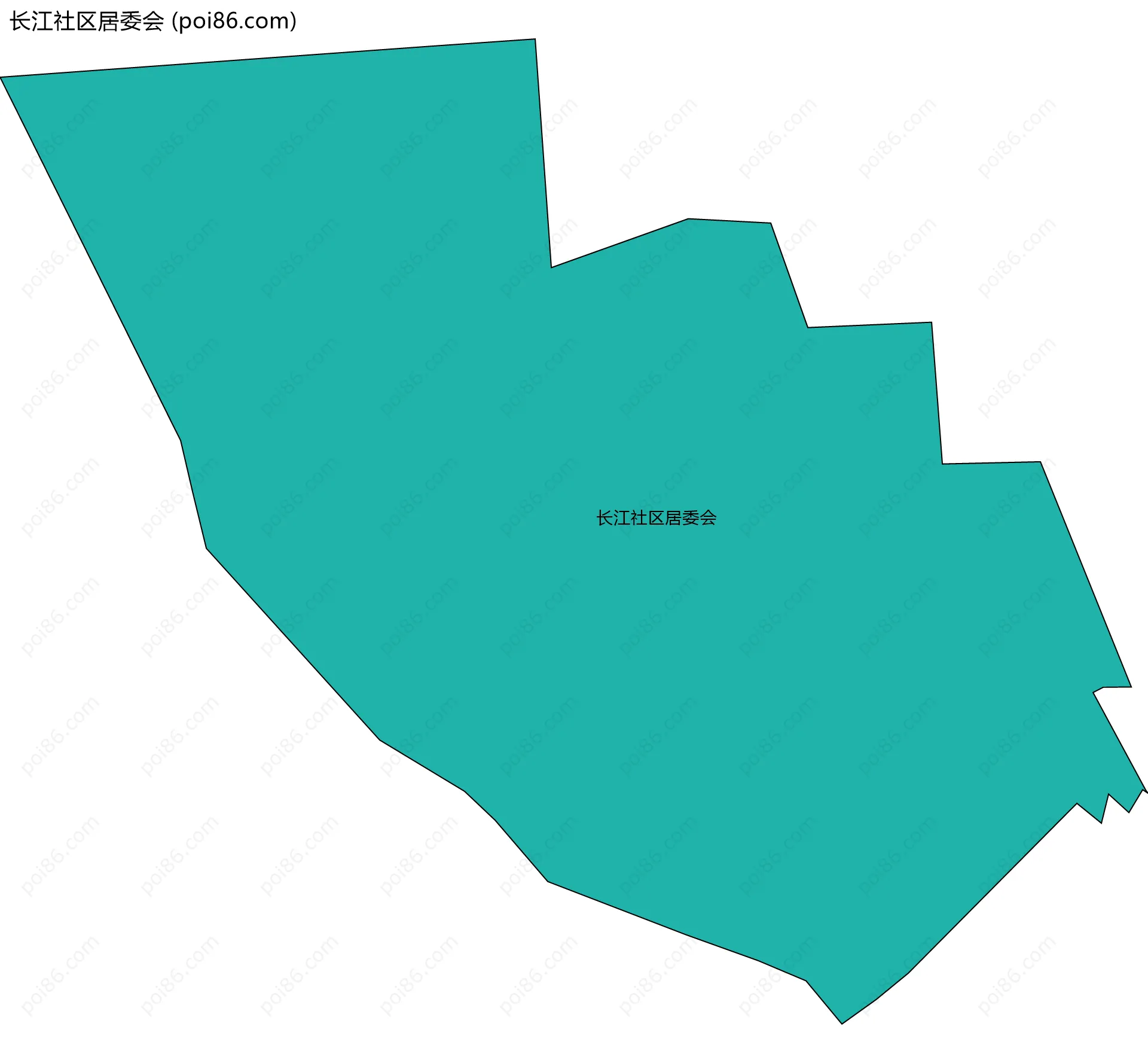 长江社区居委会边界地图