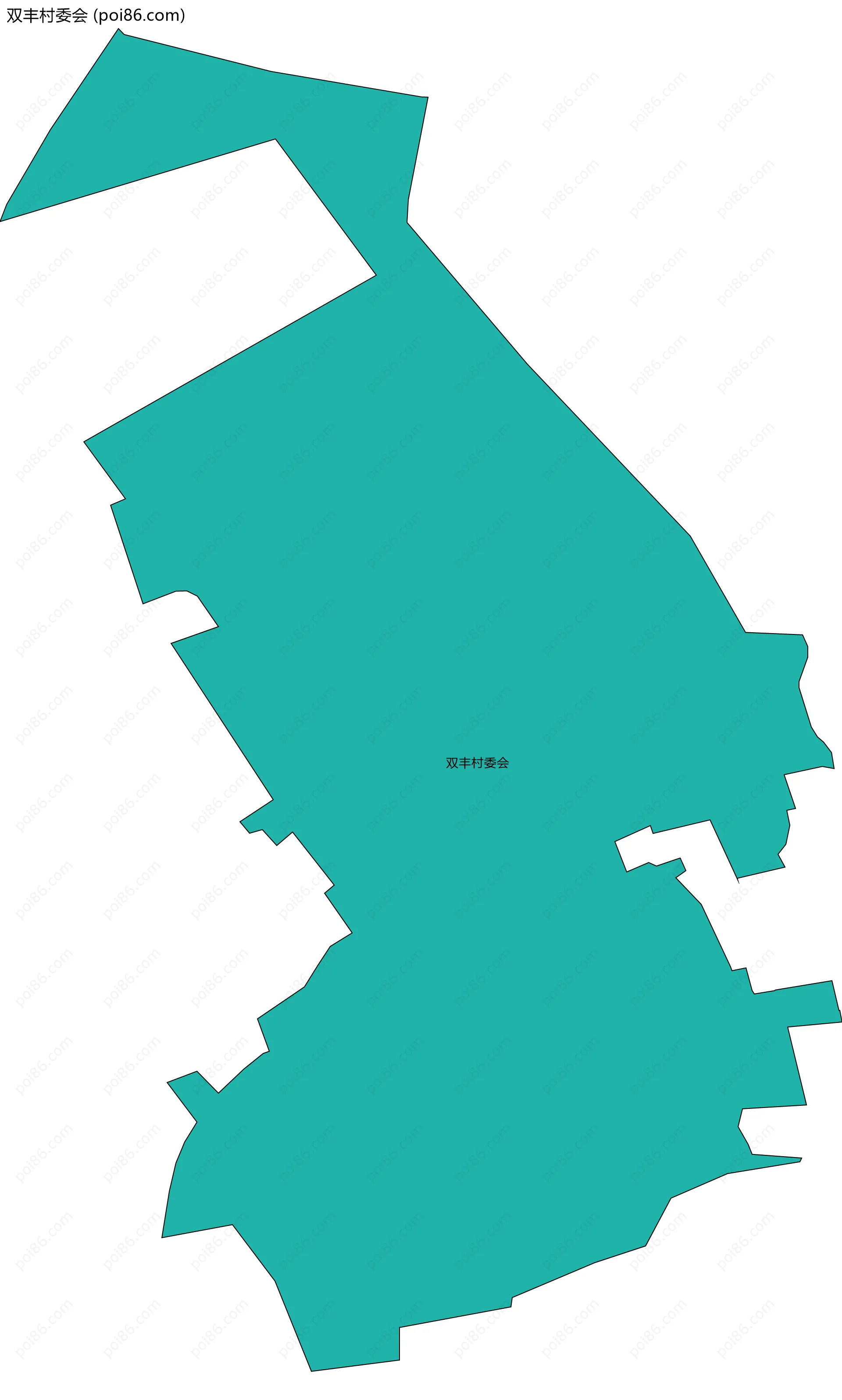 双丰村委会边界地图