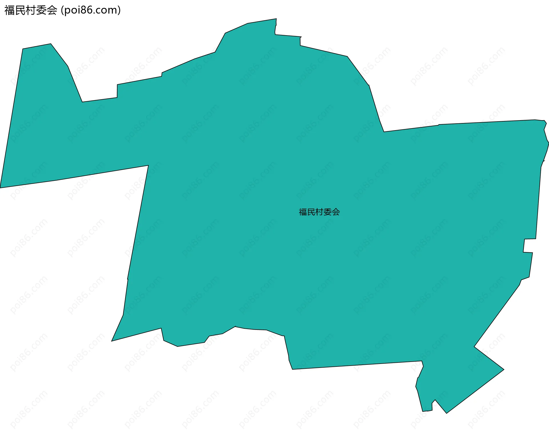 福民村委会边界地图