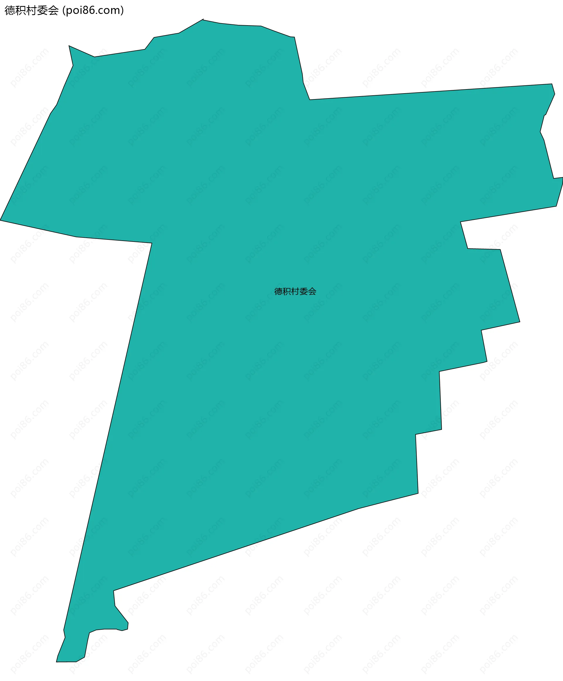 德积村委会边界地图