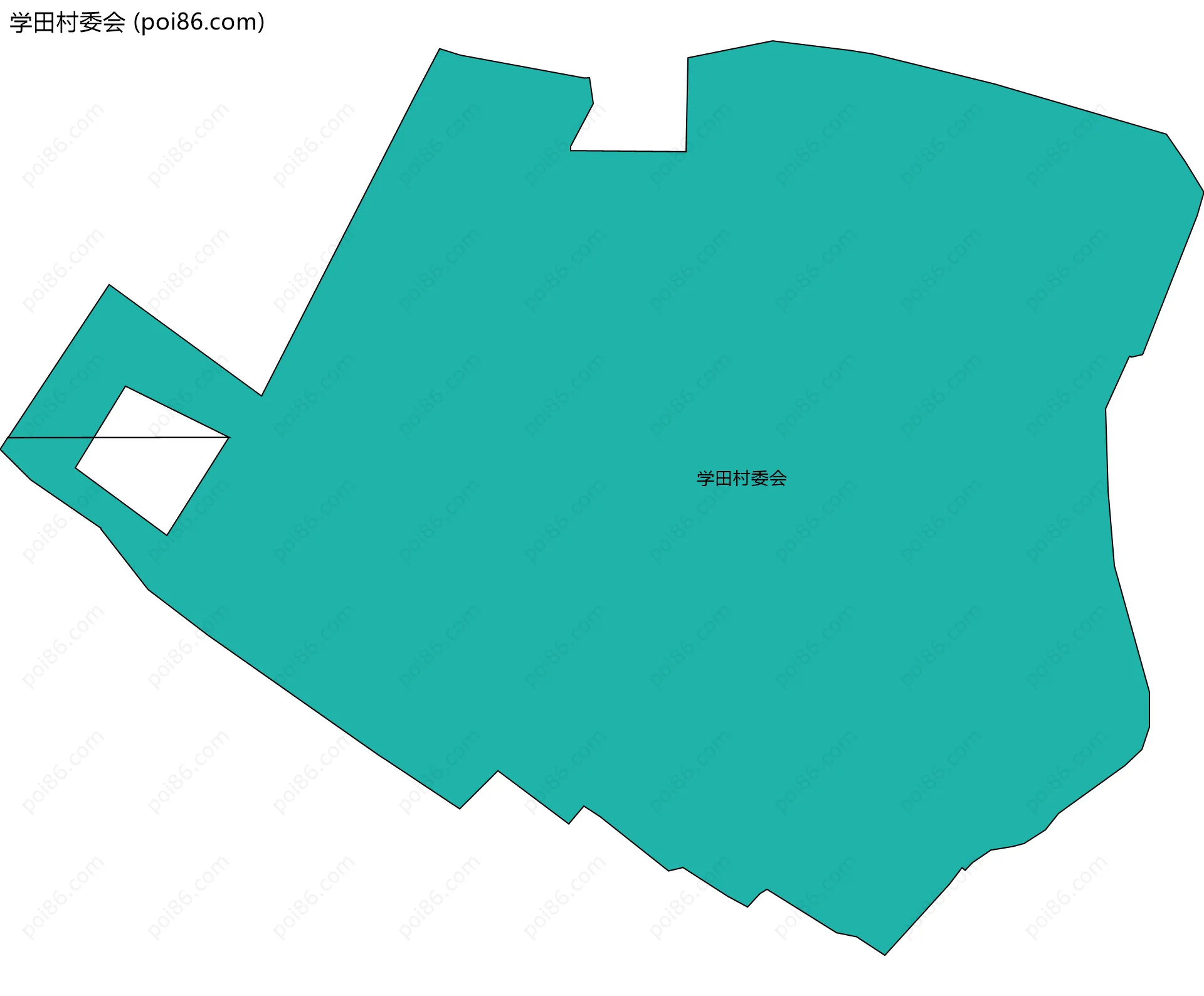 学田村委会边界地图