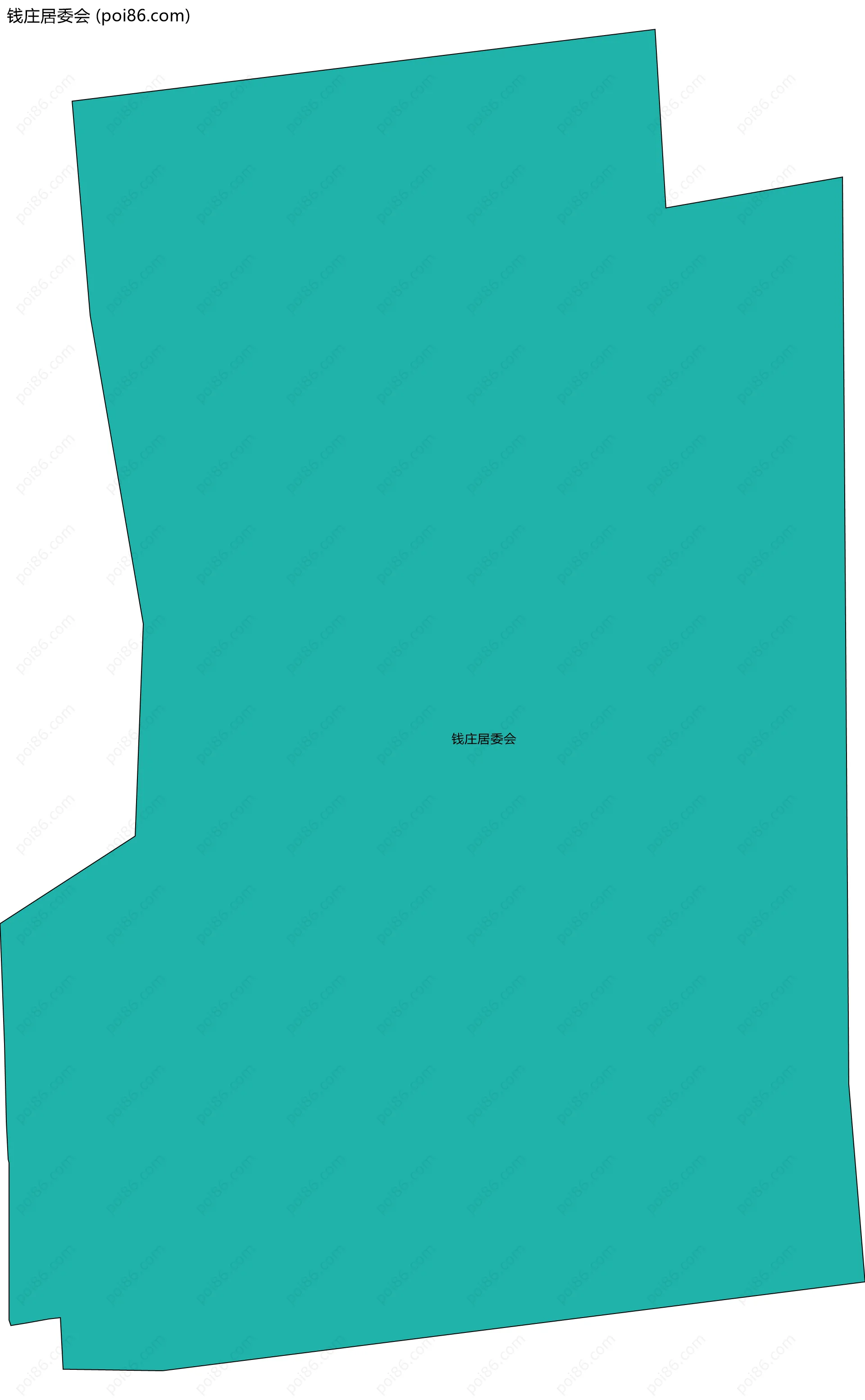 钱庄居委会边界地图