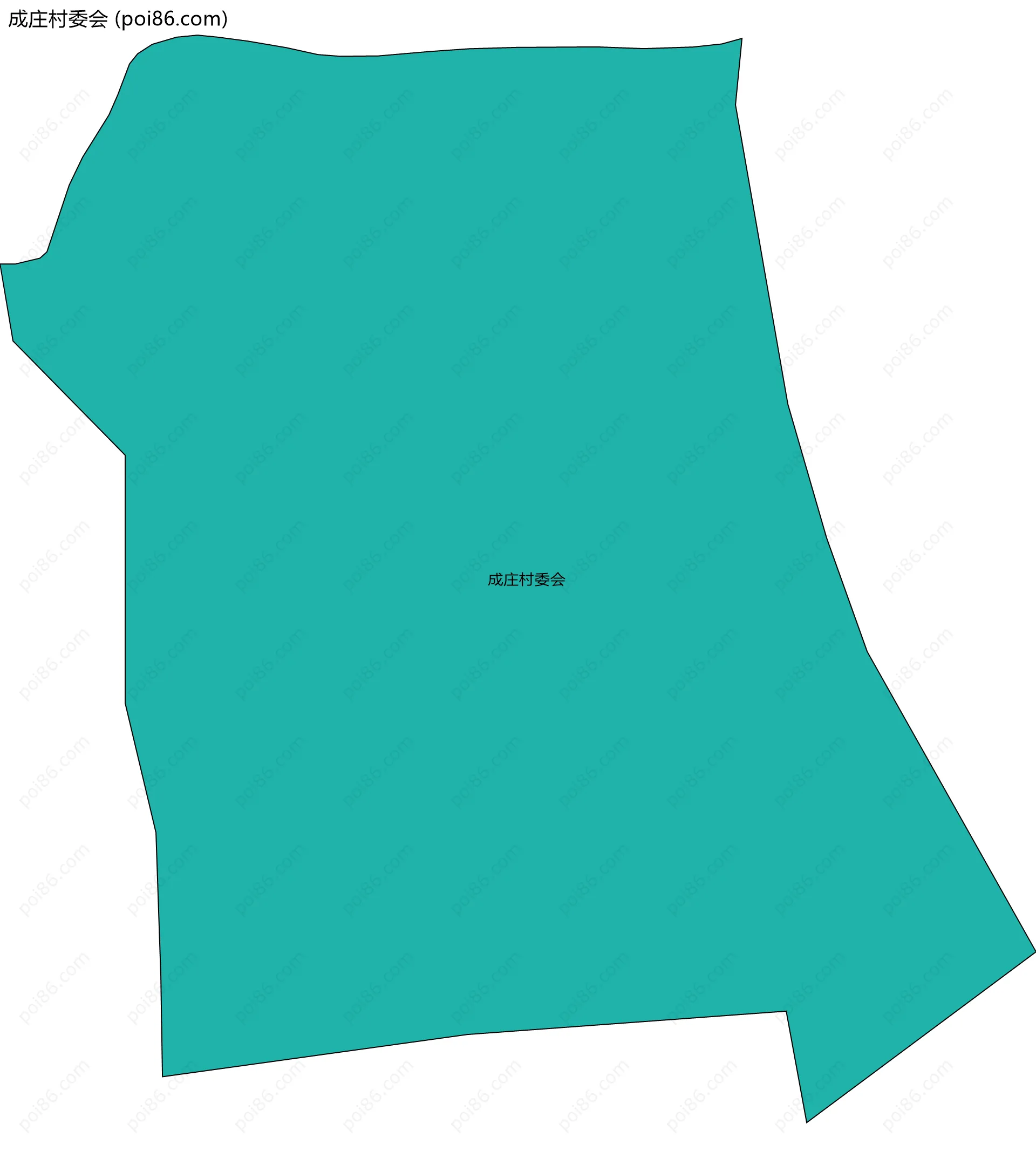 成庄村委会边界地图