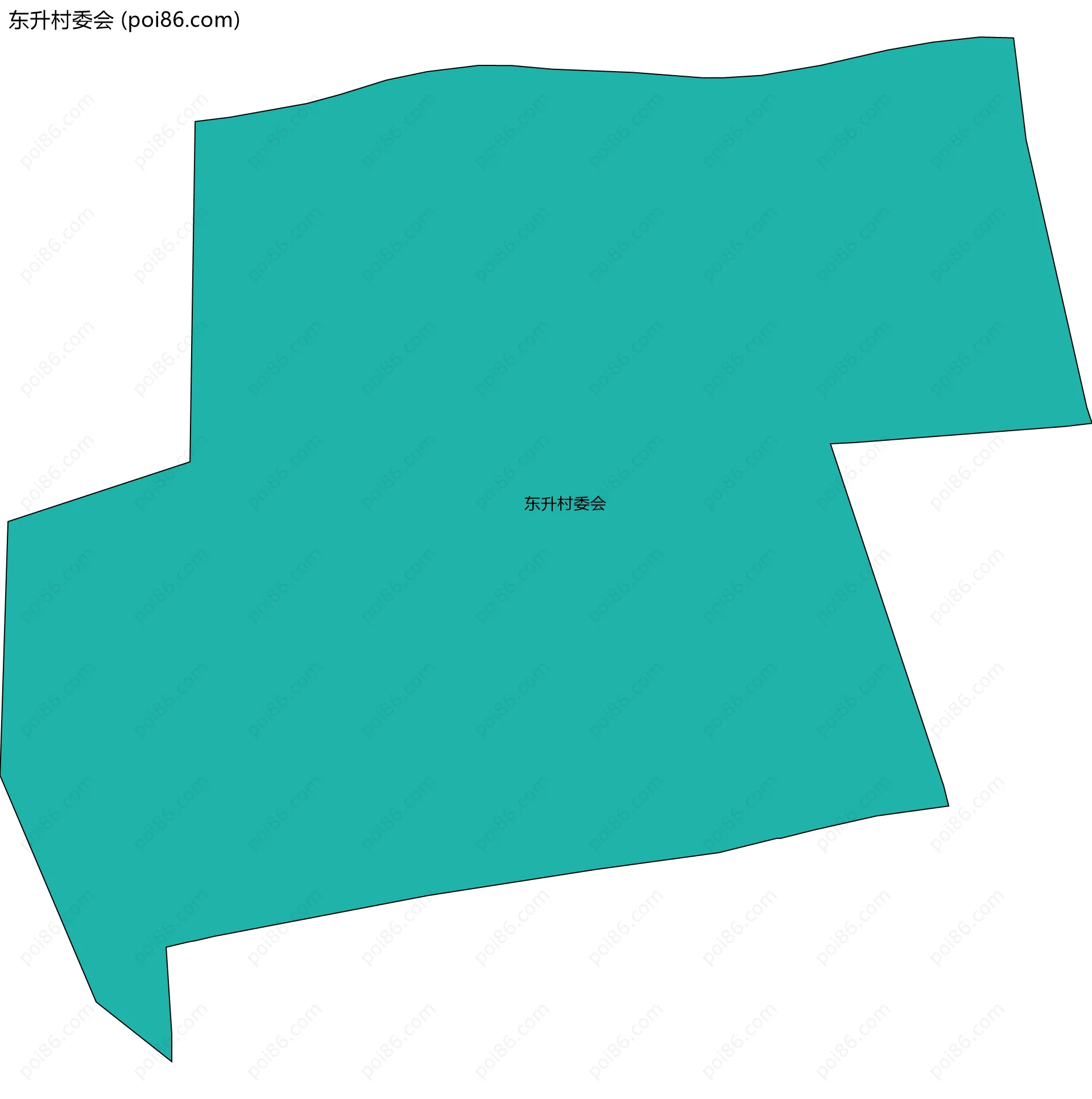 东升村委会边界地图
