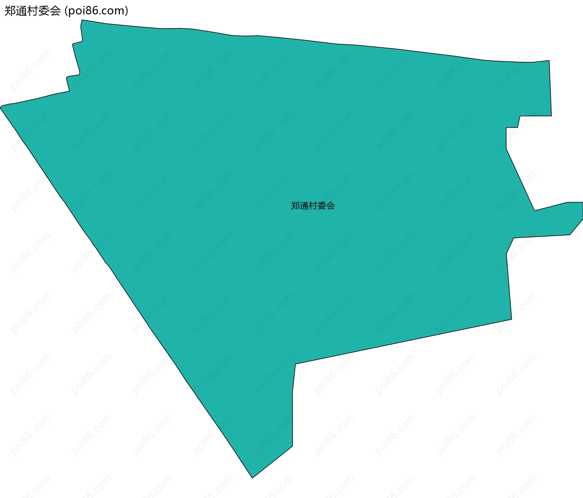 郑通村委会边界地图