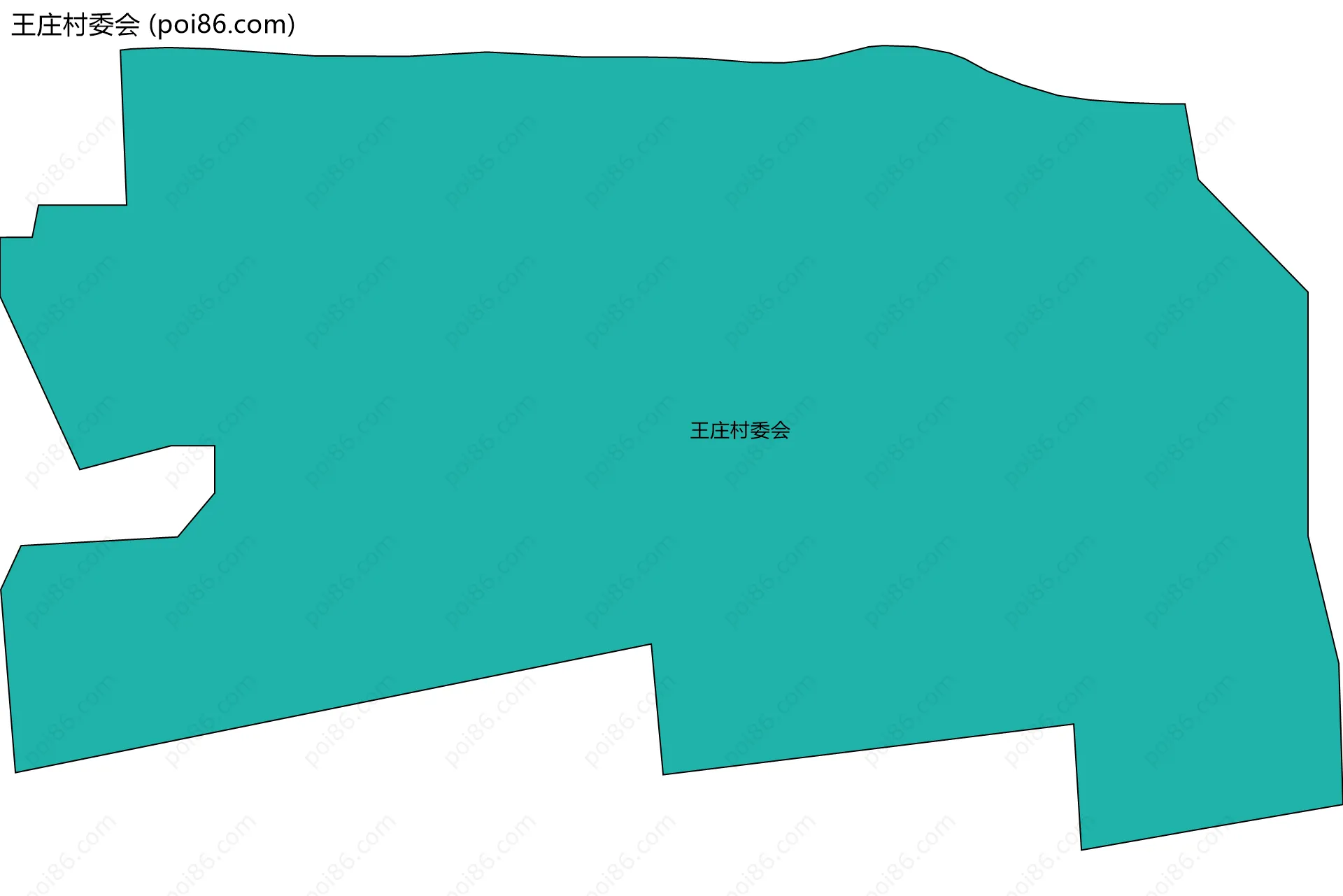王庄村委会边界地图