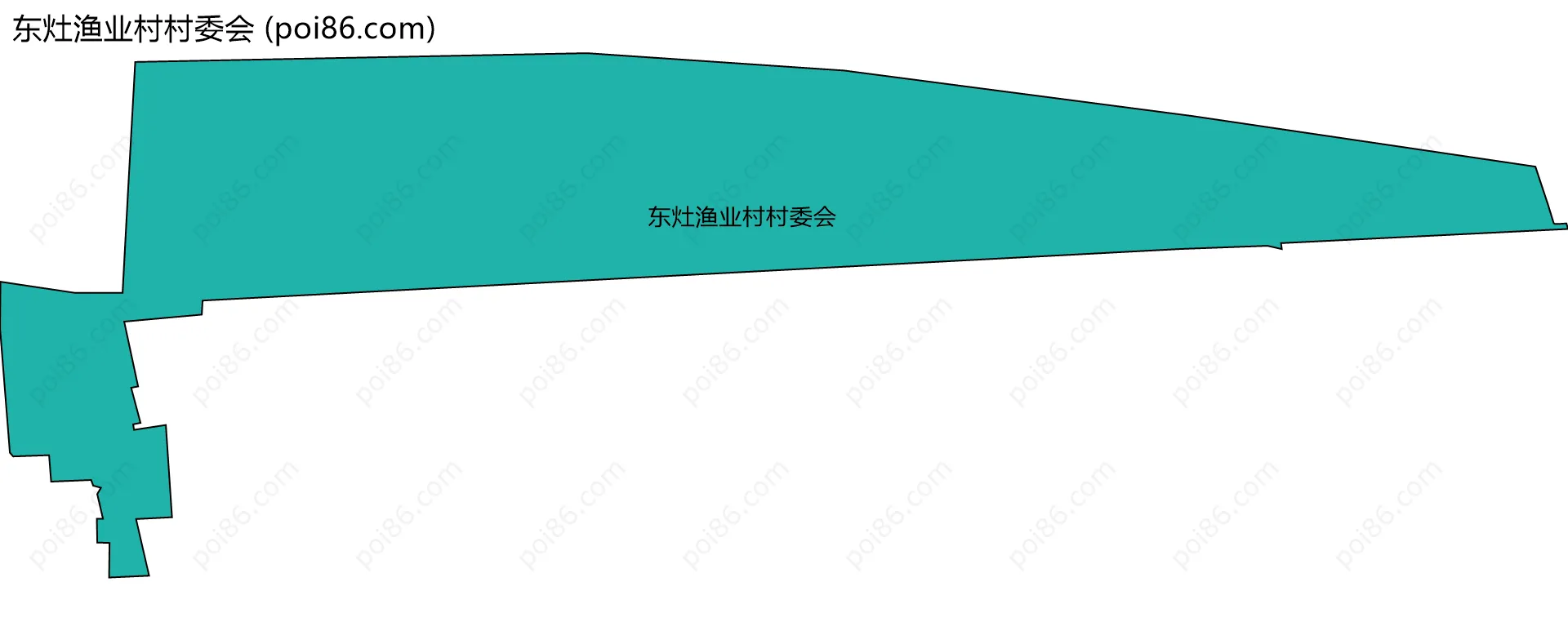 东灶渔业村村委会边界地图
