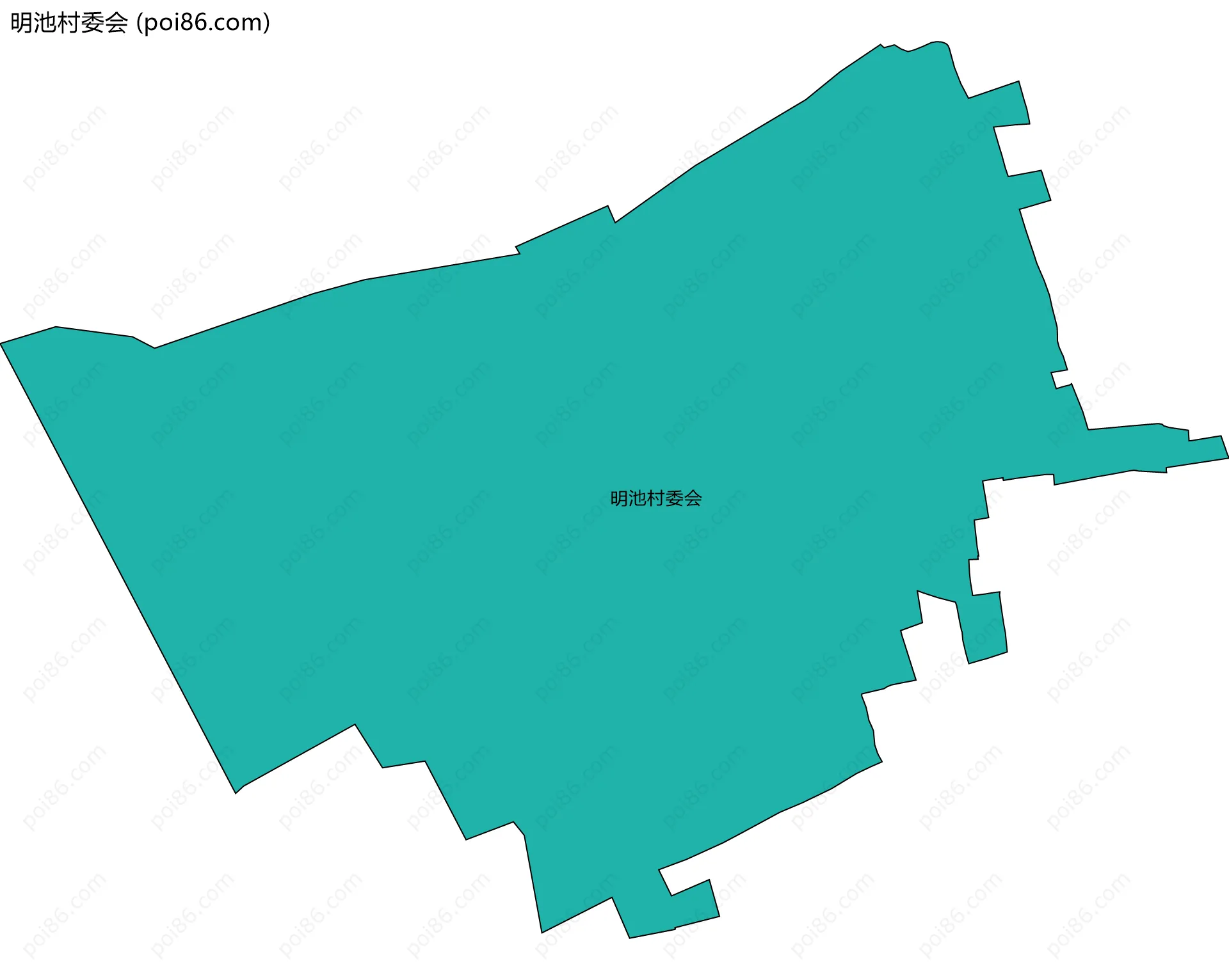 明池村委会边界地图
