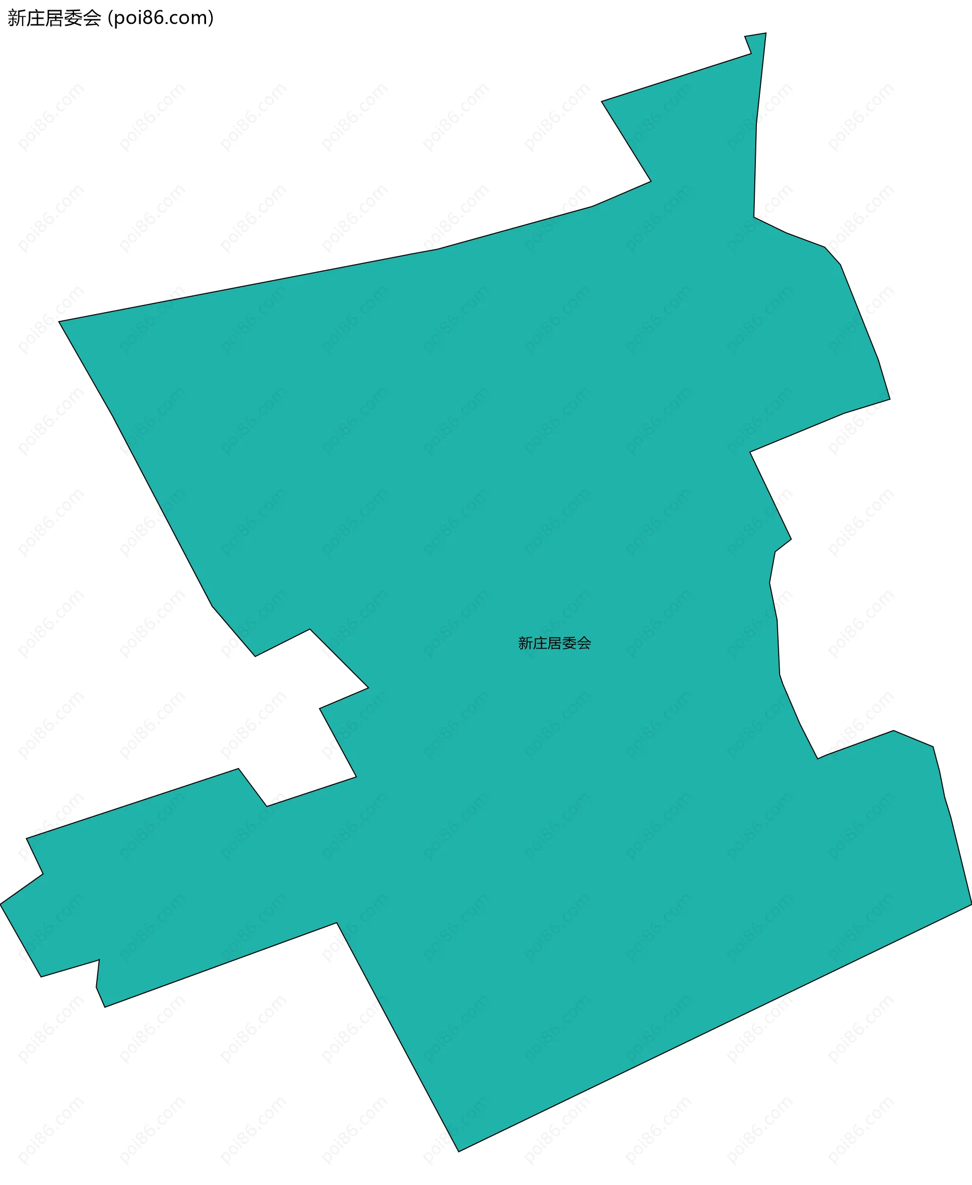 新庄居委会边界地图