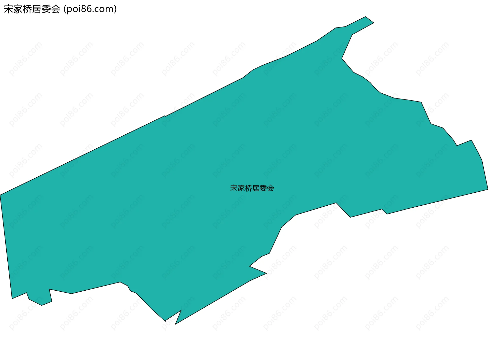 宋家桥居委会边界地图