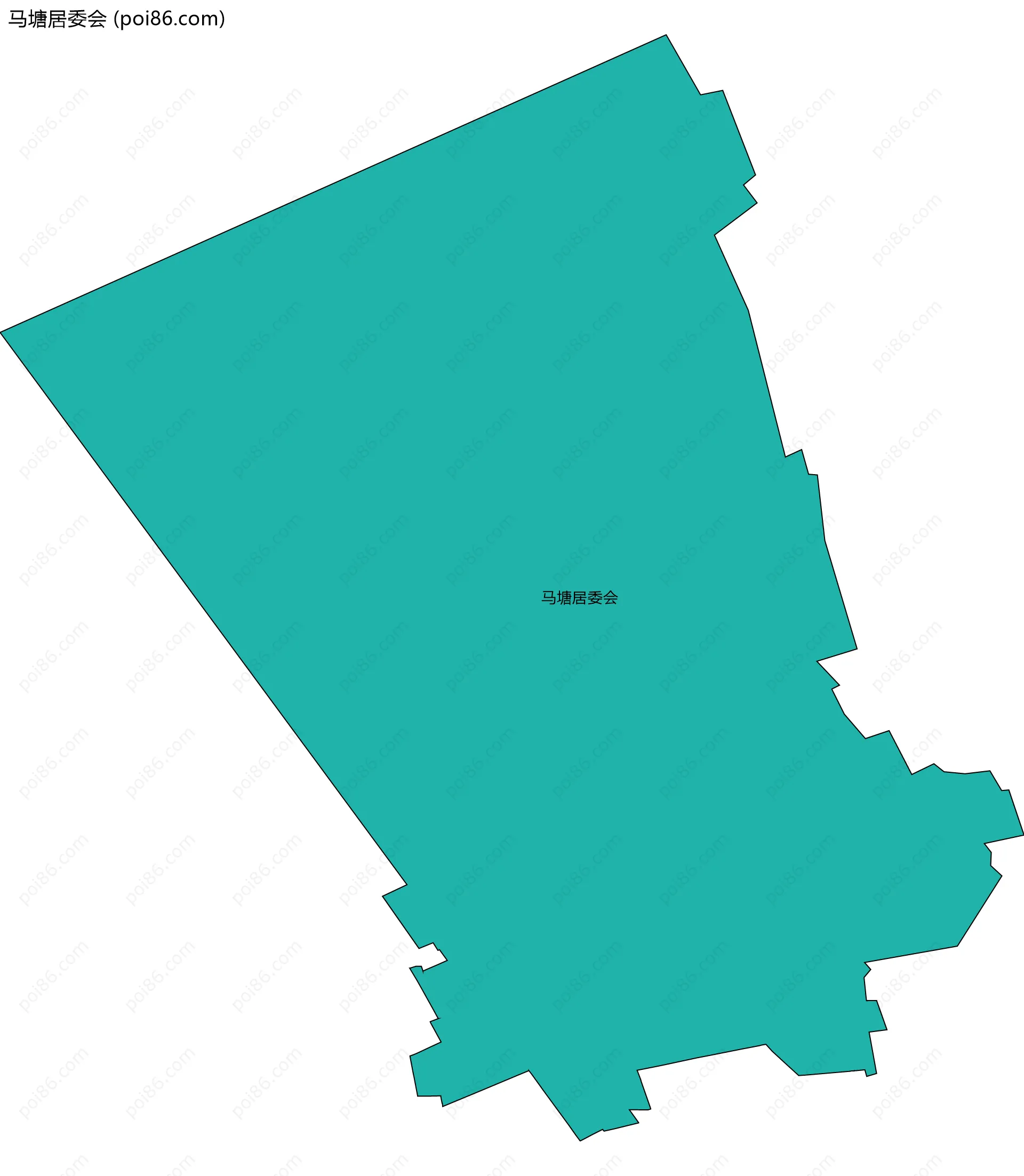 马塘居委会边界地图