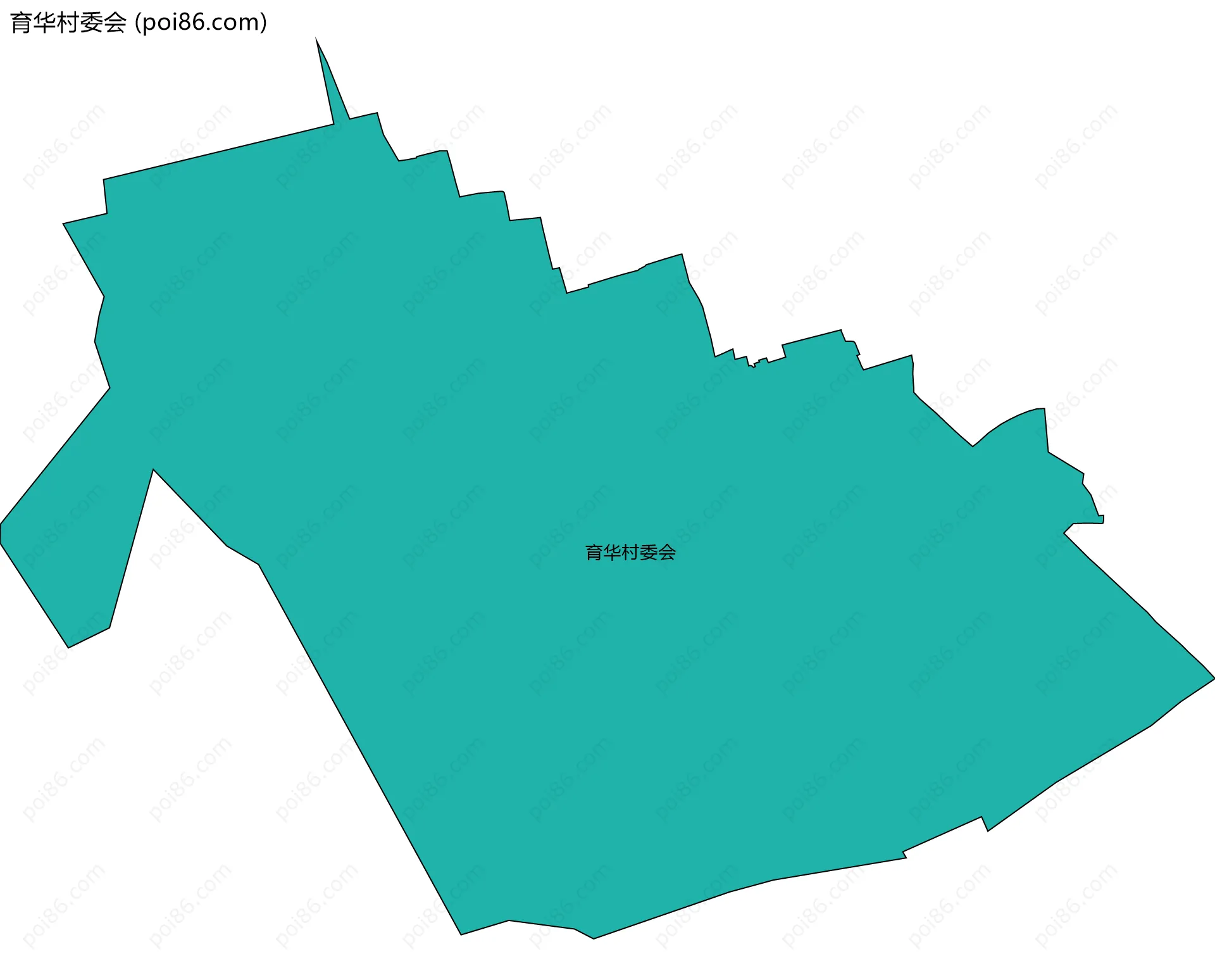 育华村委会边界地图