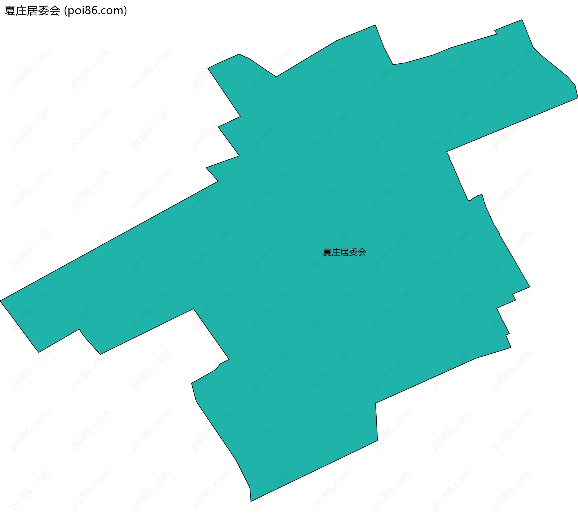 夏庄居委会边界地图