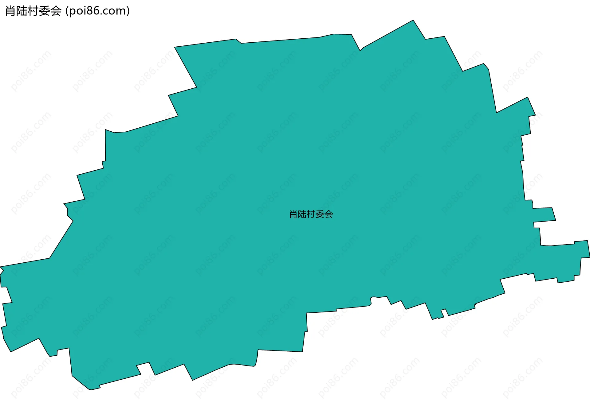 肖陆村委会边界地图