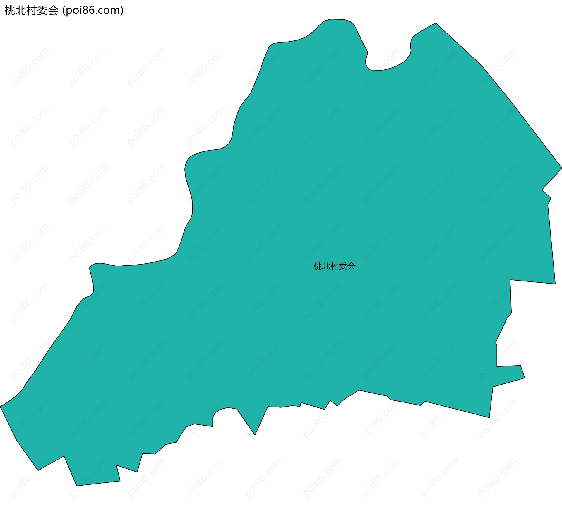 桃北村委会边界地图