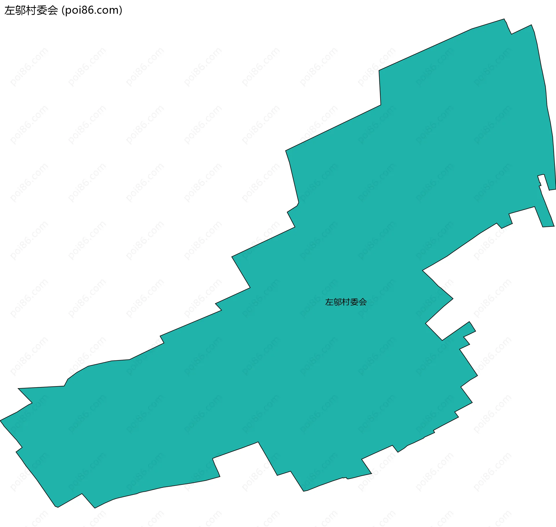 左邬村委会边界地图