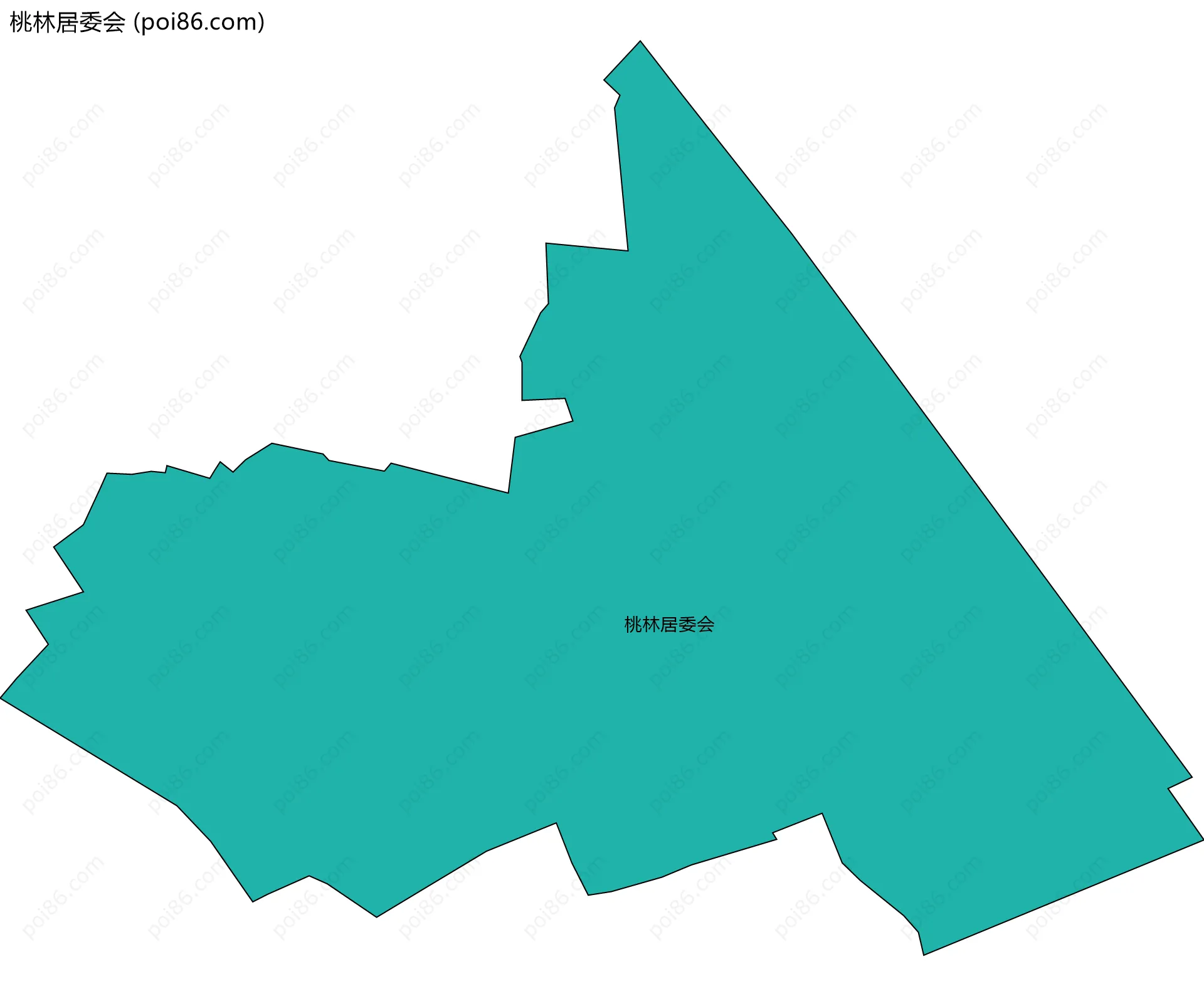 桃林居委会边界地图