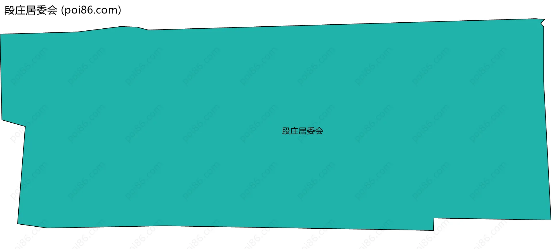 段庄居委会边界地图