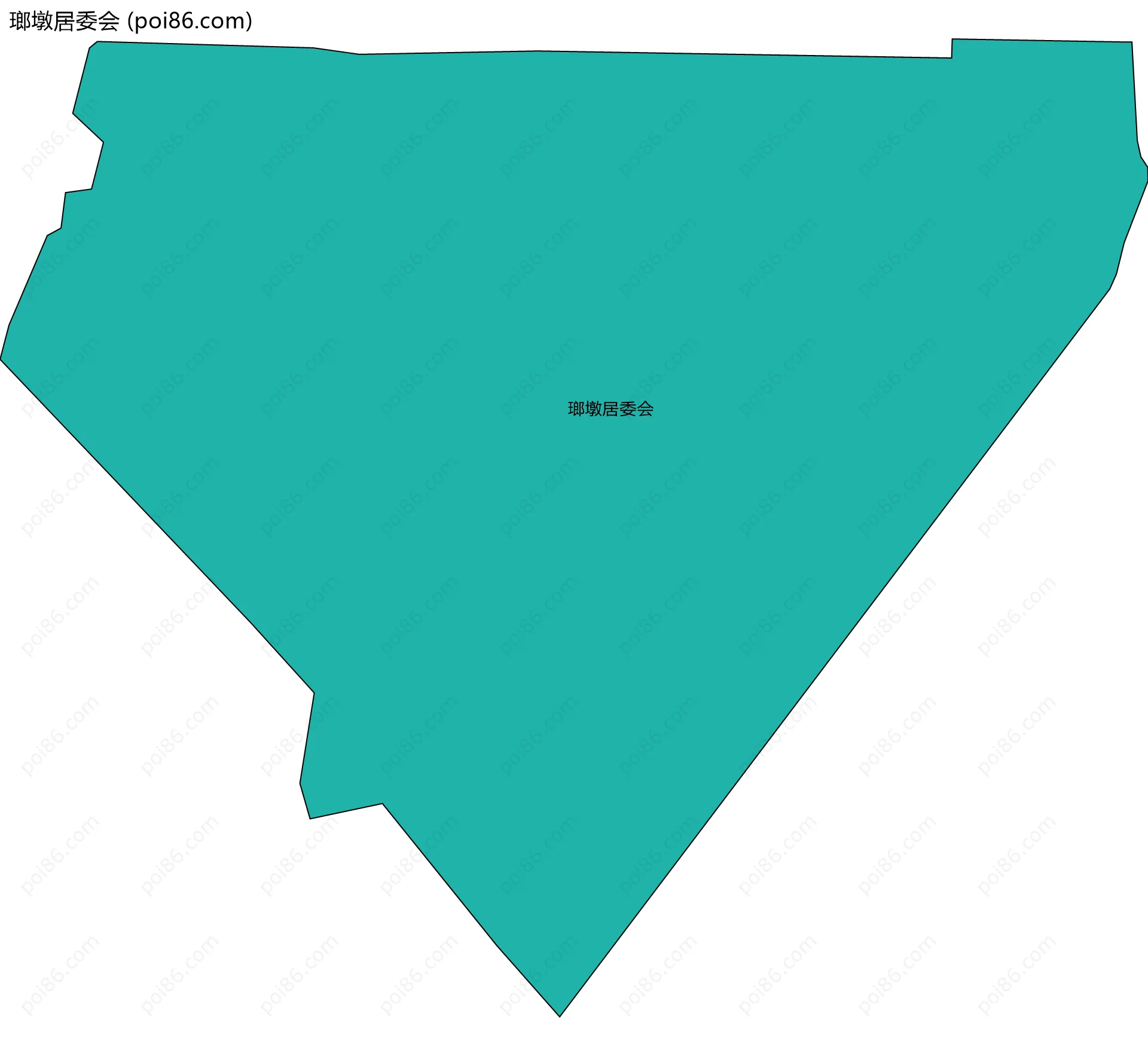 瑯墩居委会边界地图