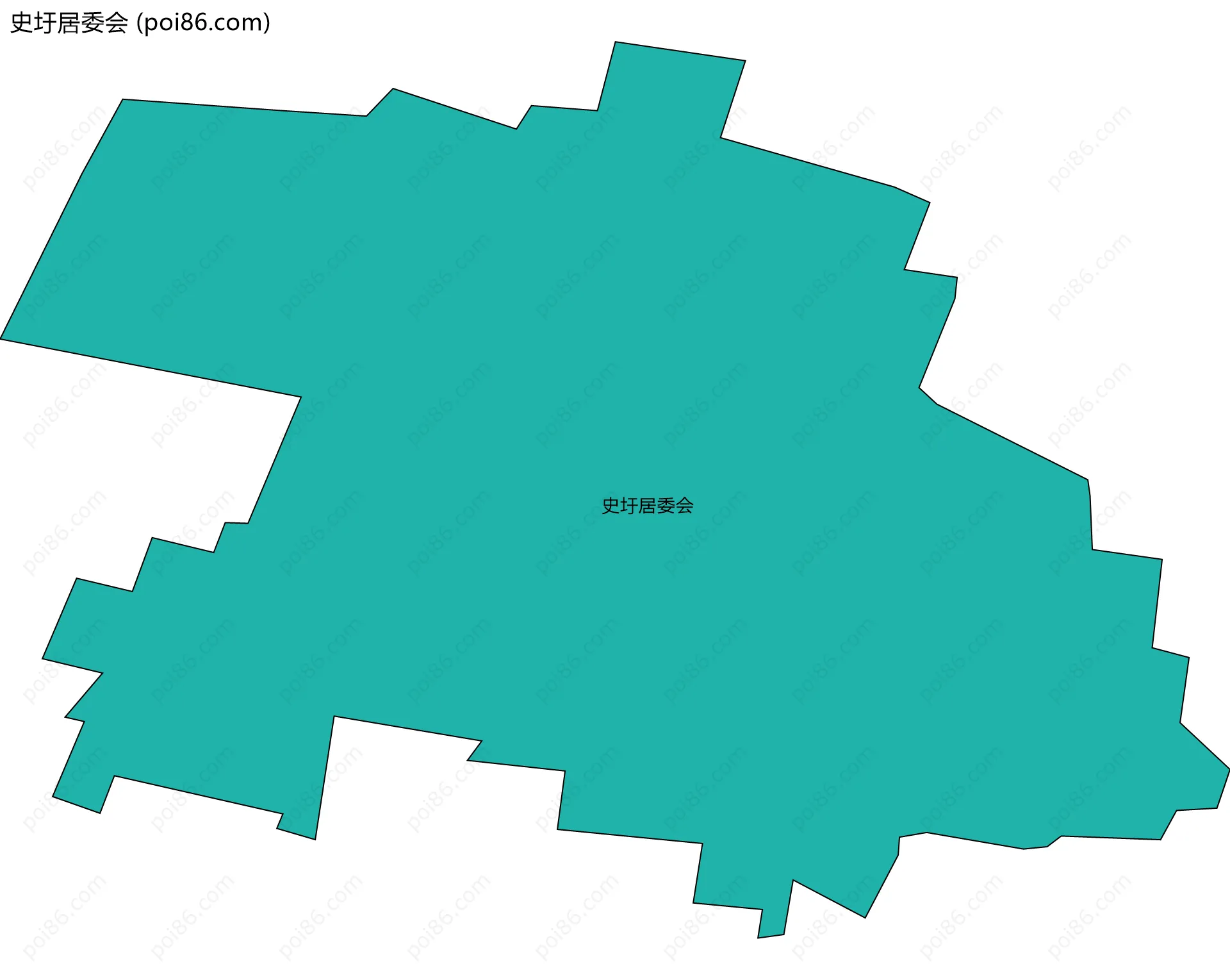 史圩居委会边界地图