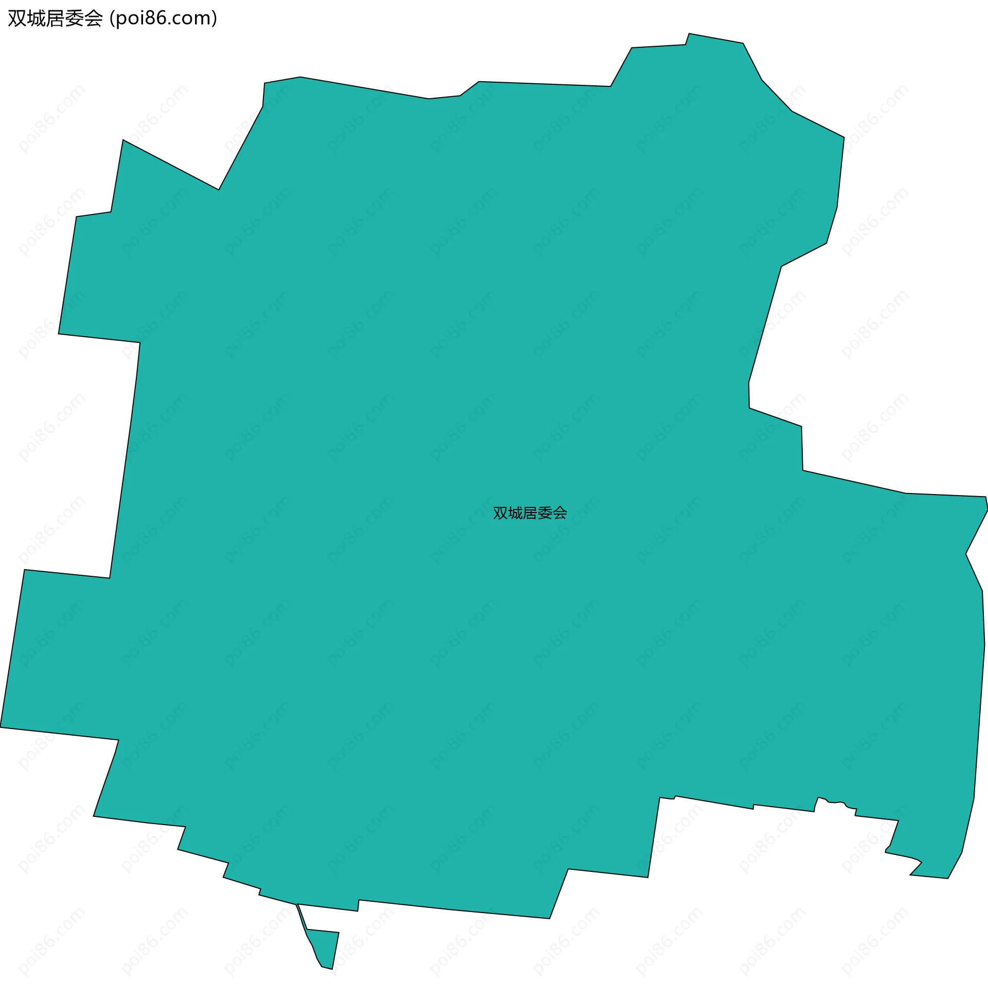 双城居委会边界地图