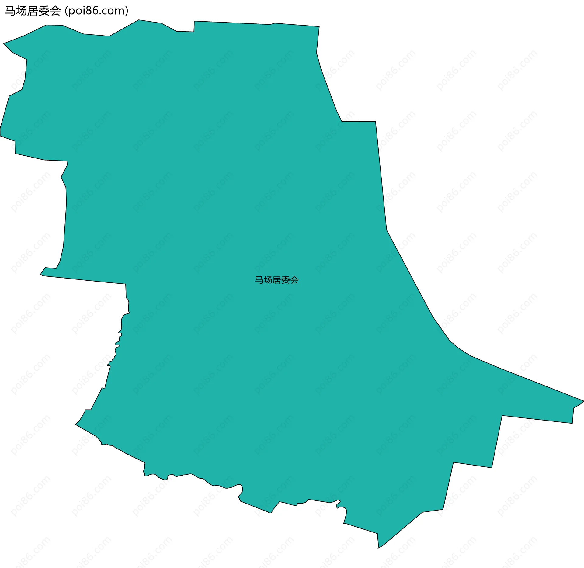 马场居委会边界地图