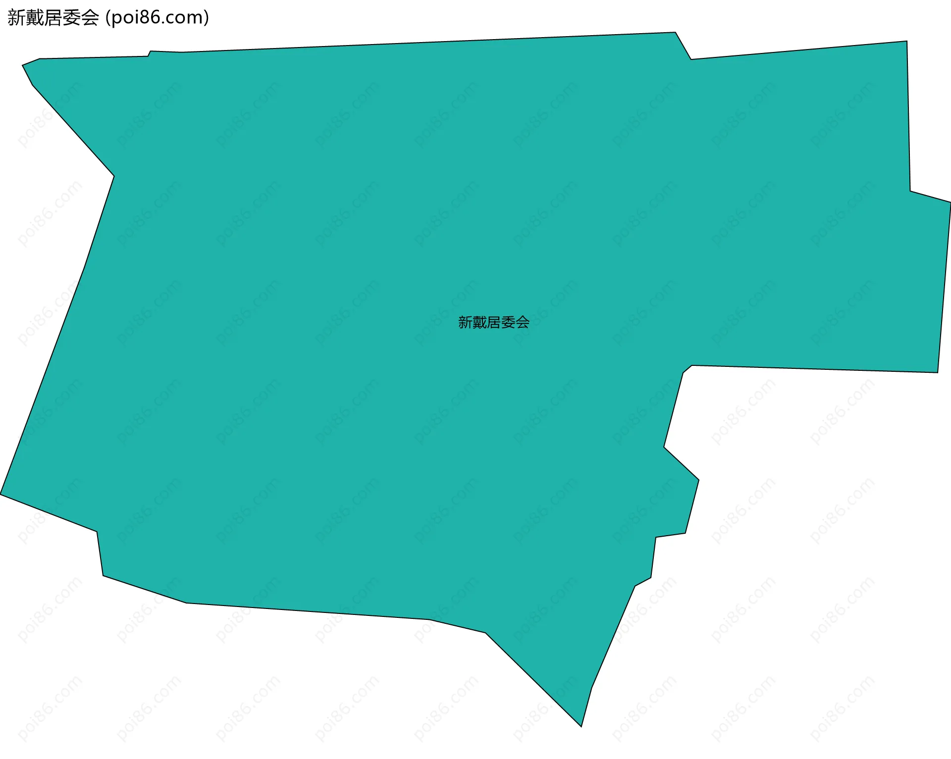 新戴居委会边界地图