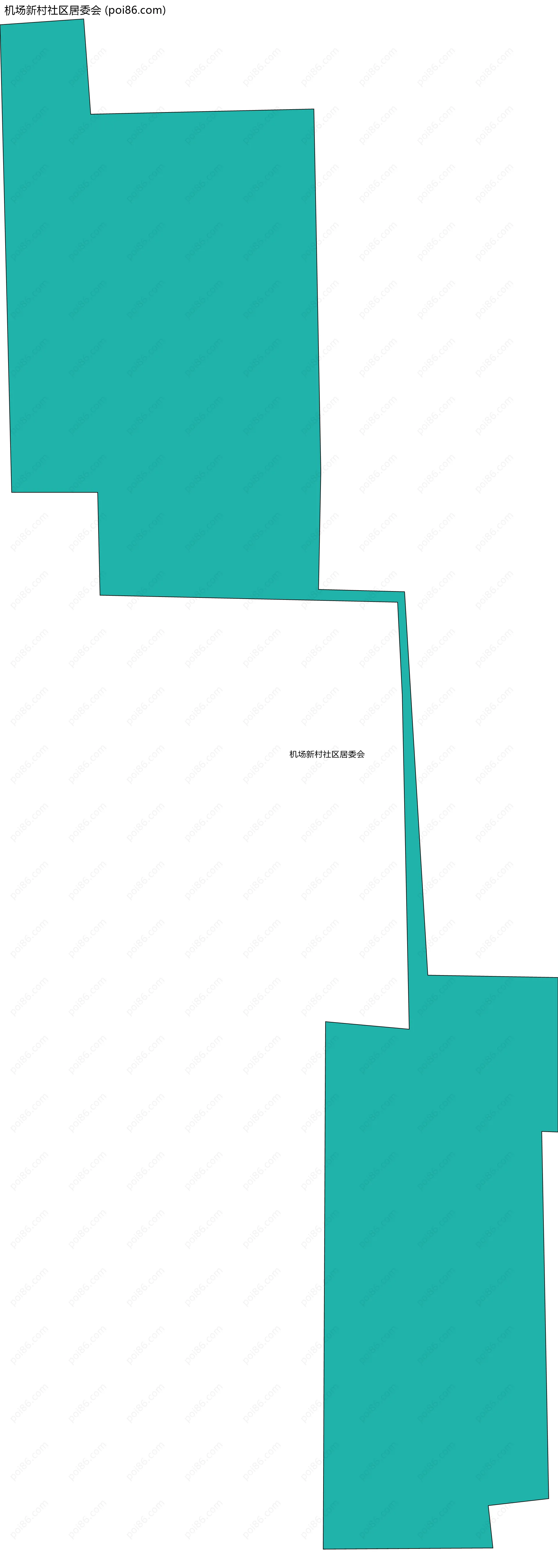 机场新村社区居委会边界地图