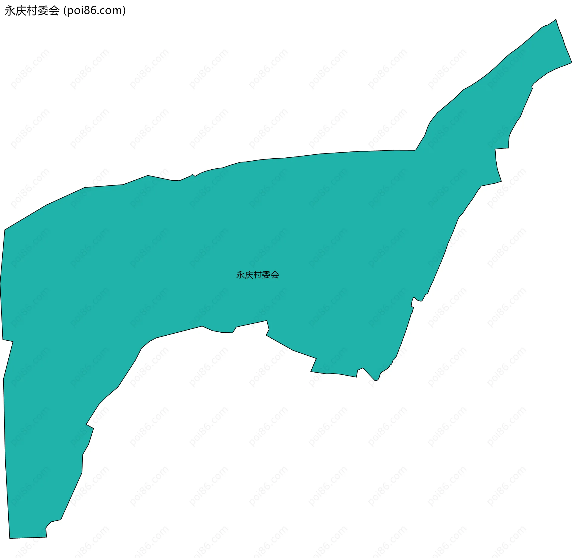 永庆村委会边界地图