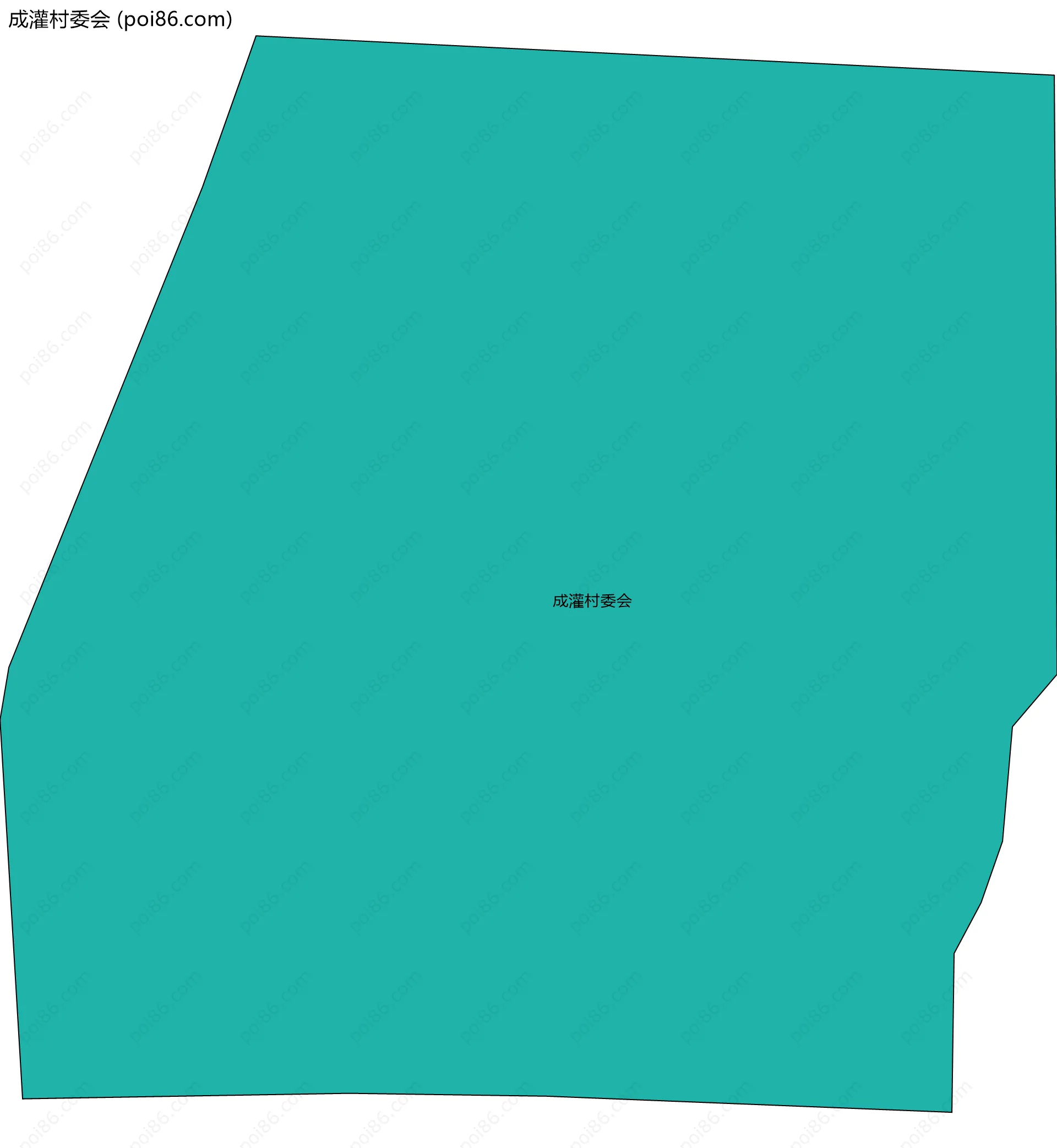 成灌村委会边界地图