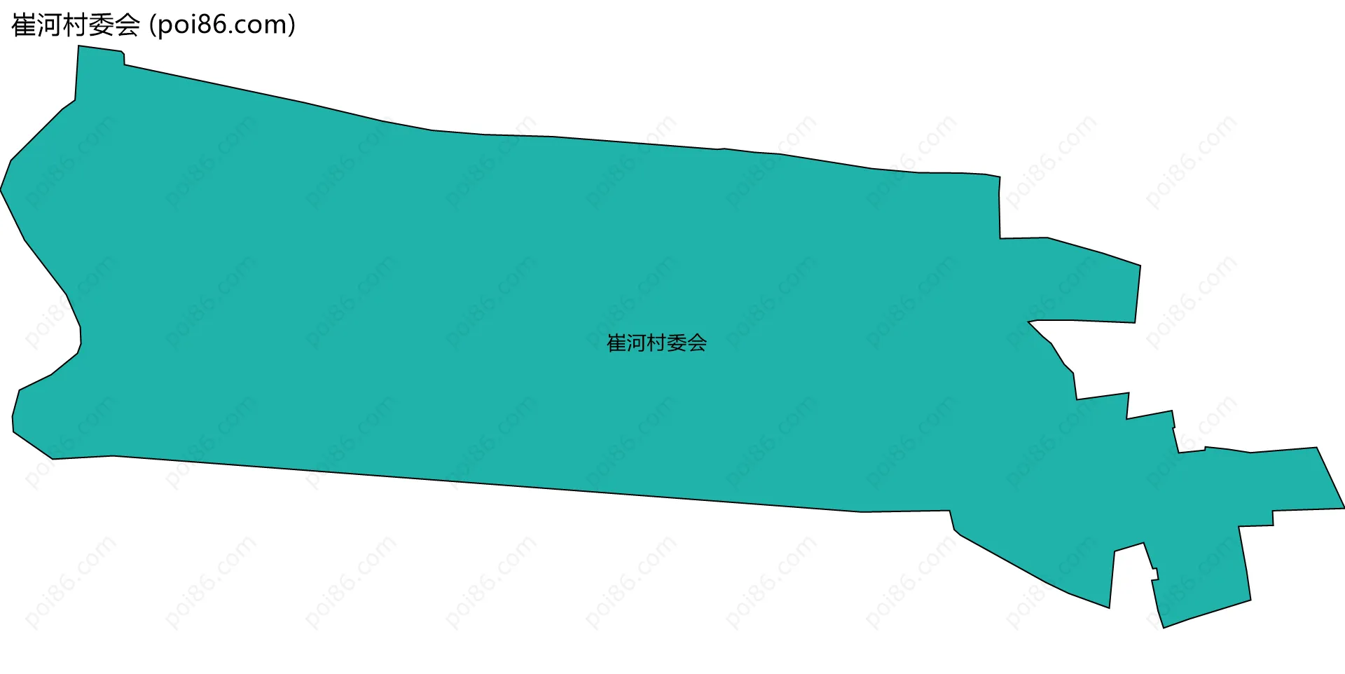 崔河村委会边界地图