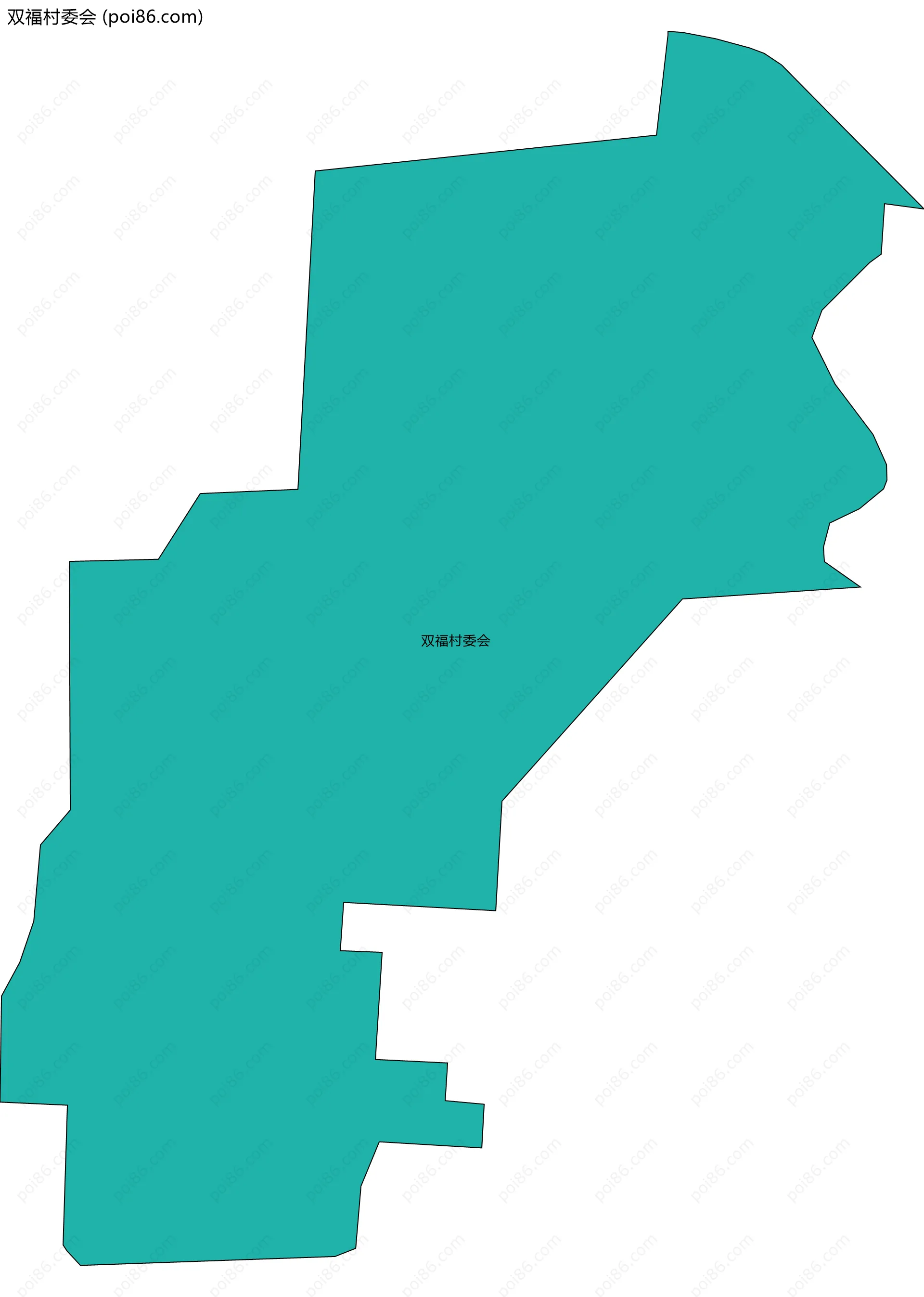 双福村委会边界地图