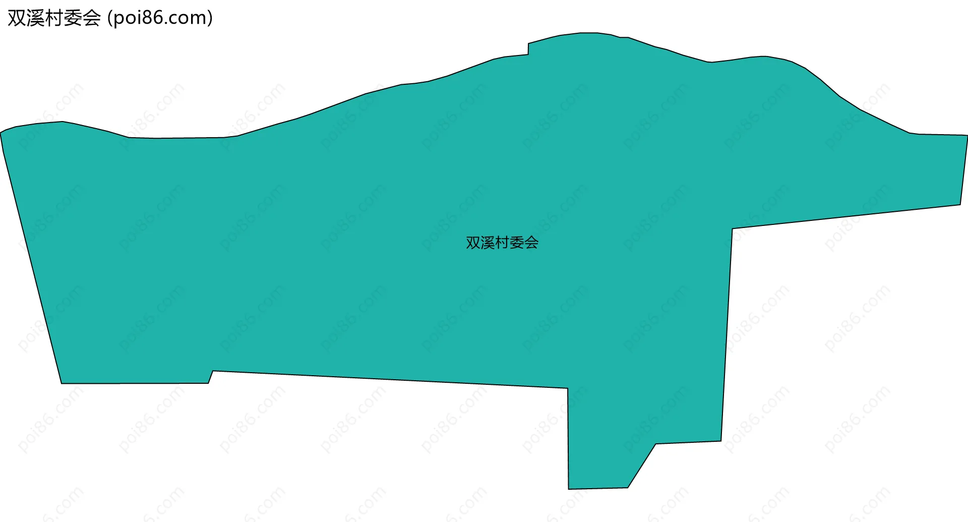 双溪村委会边界地图