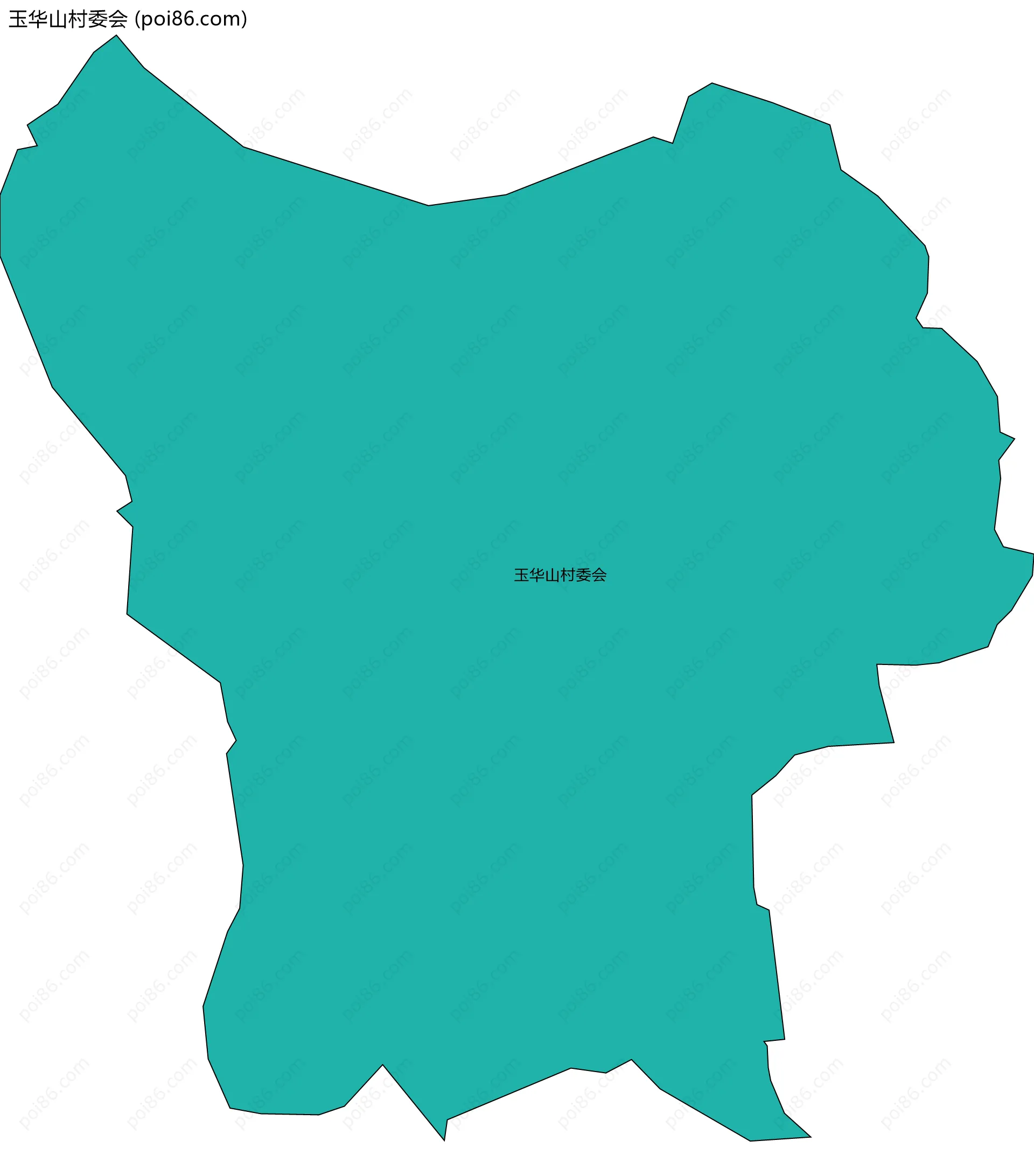 玉华山村委会边界地图