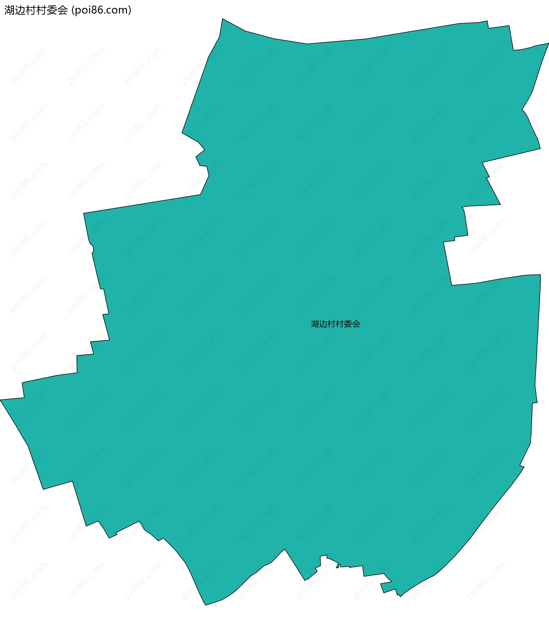 湖边村村委会边界地图