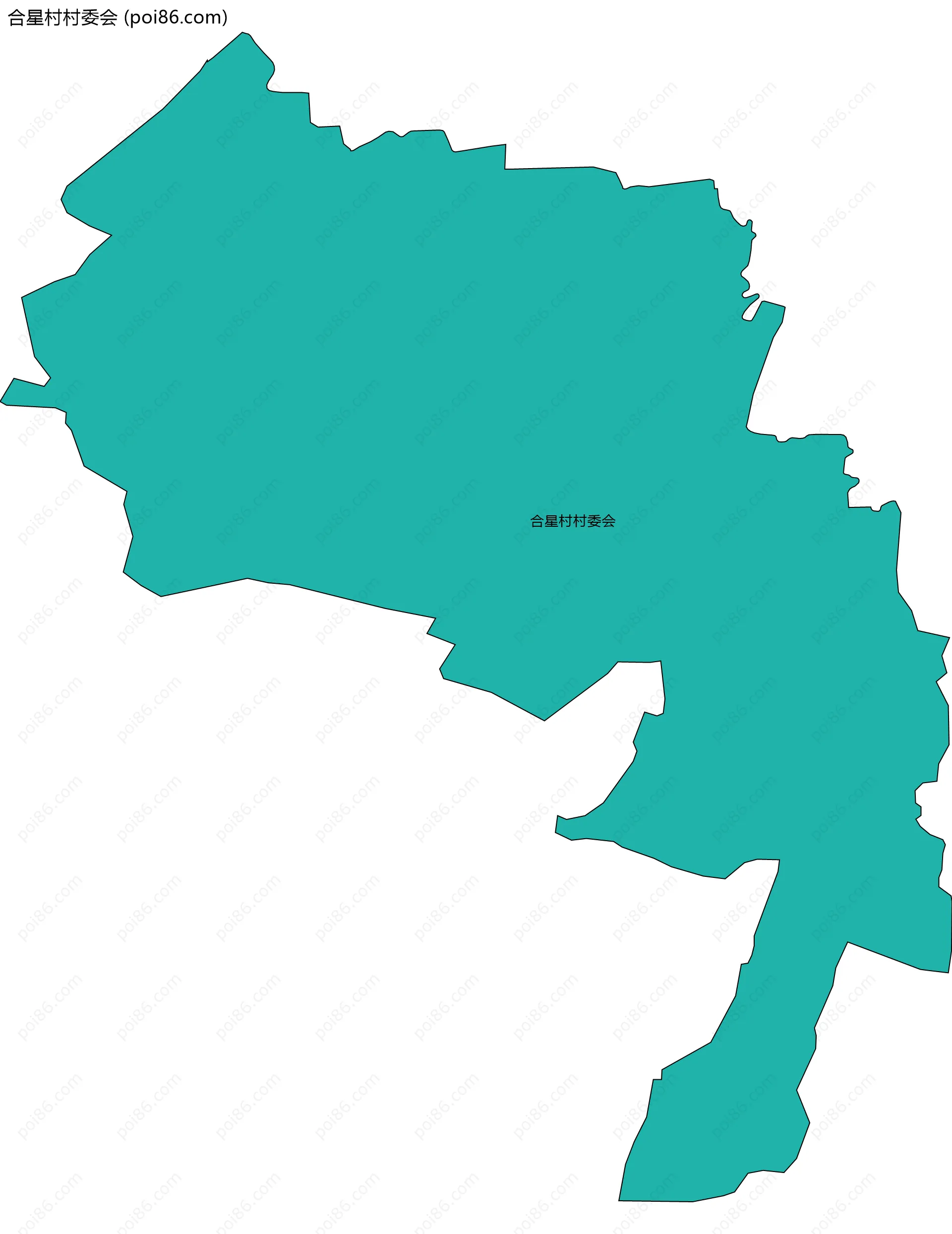 合星村村委会边界地图