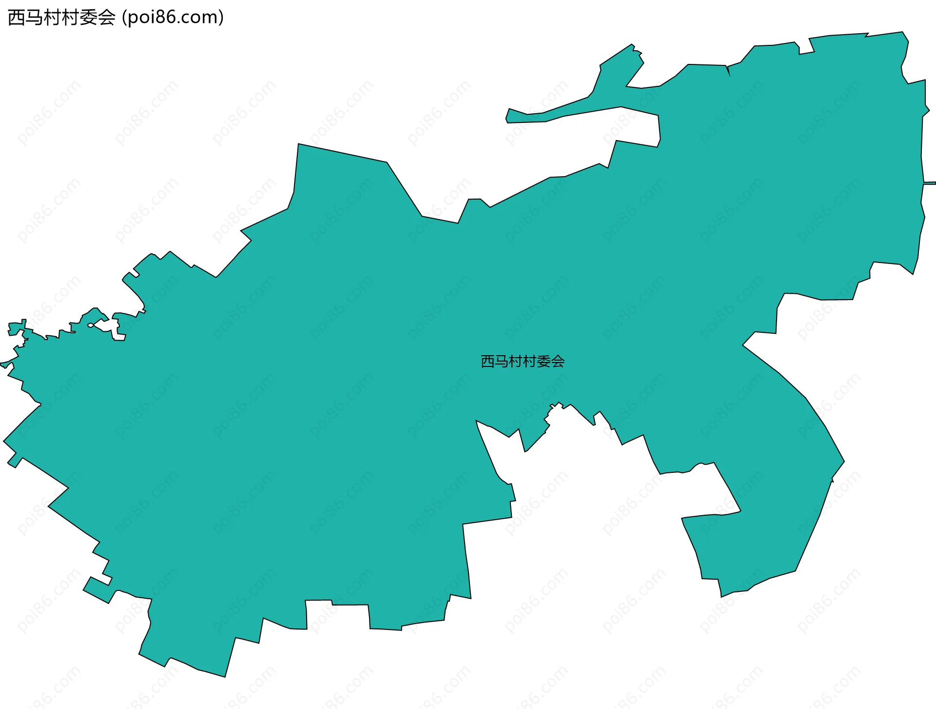 西马村村委会边界地图