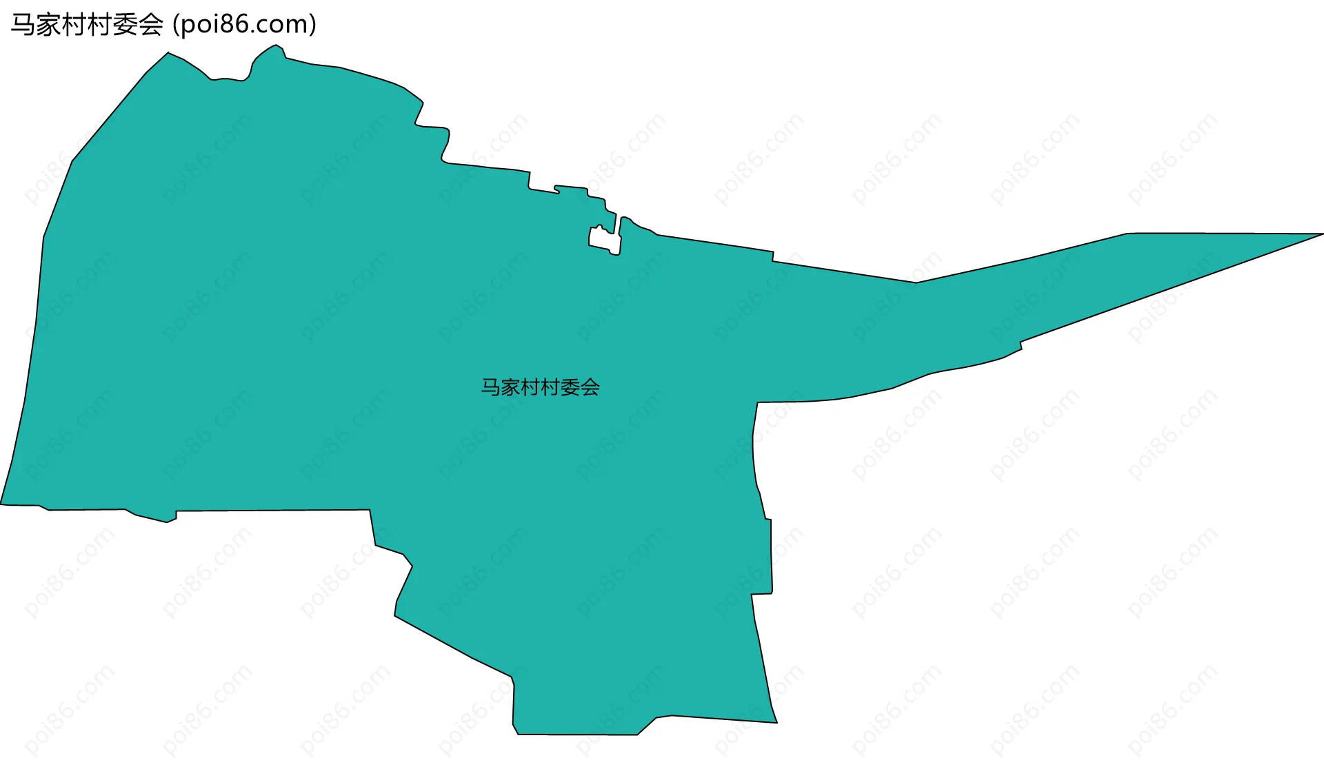 马家村村委会边界地图