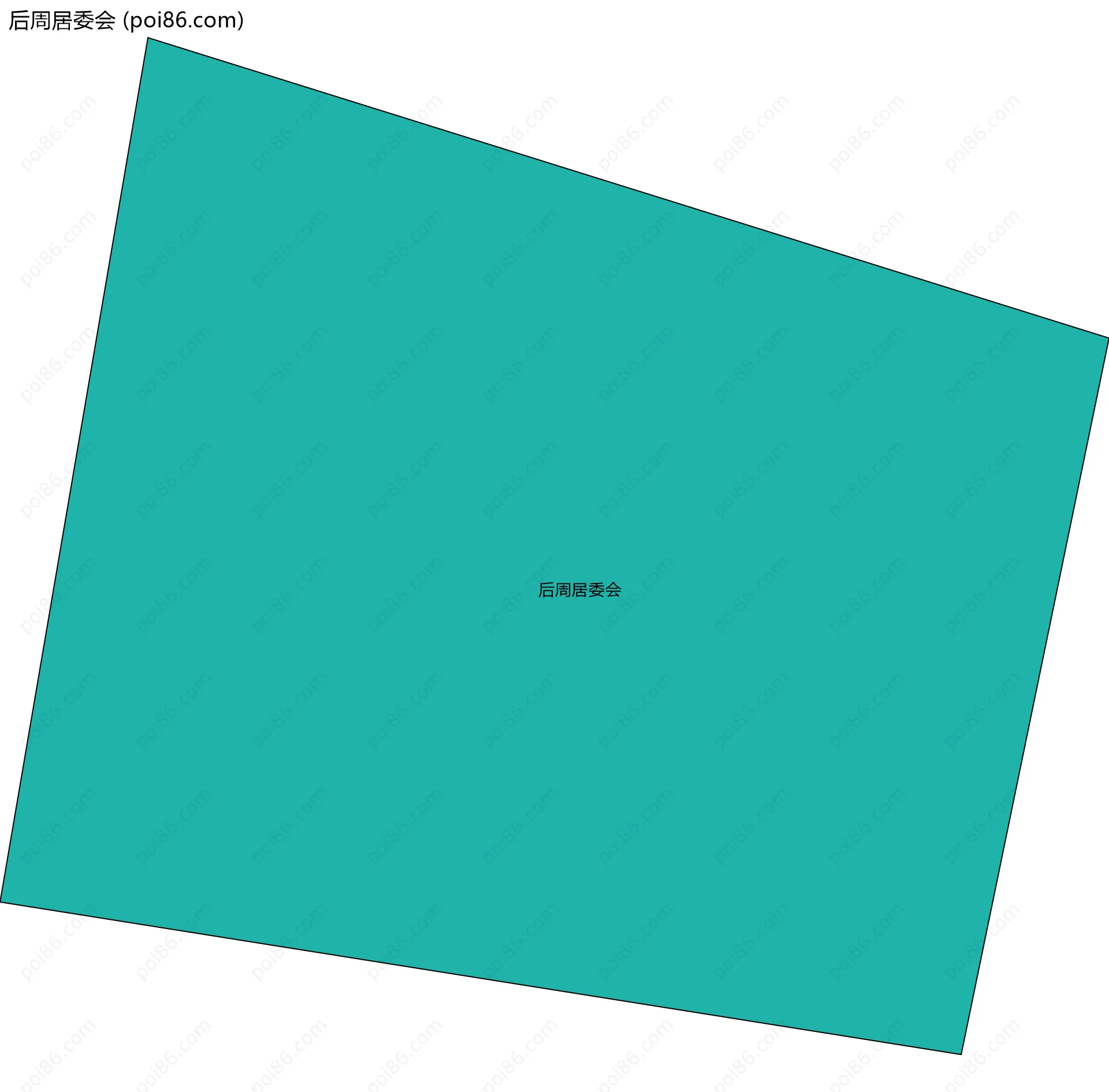 后周居委会边界地图