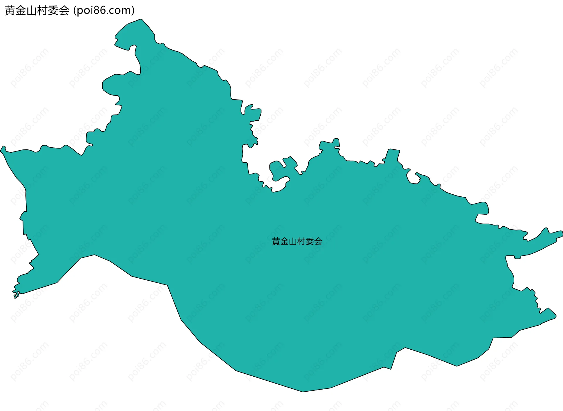 黄金山村委会边界地图