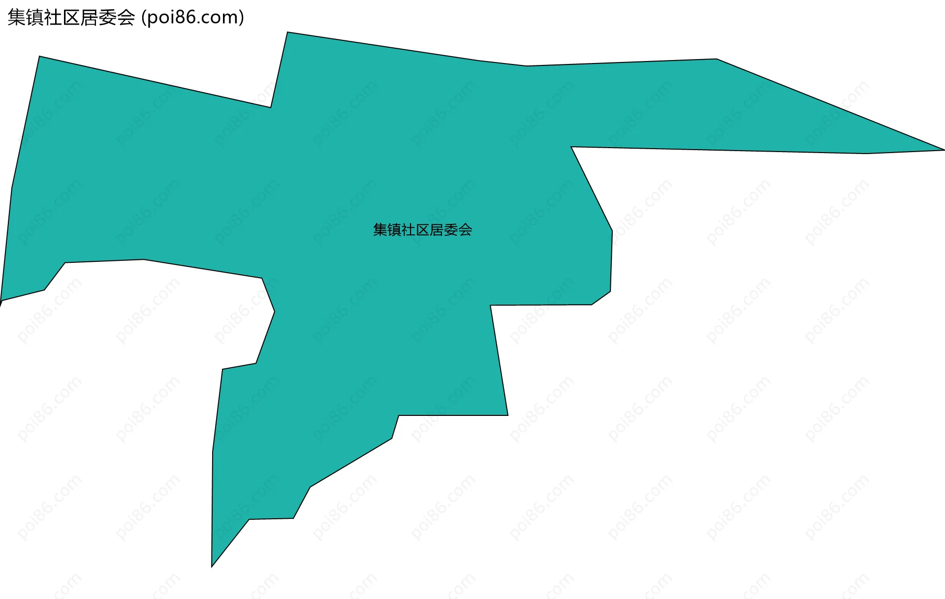 集镇社区居委会边界地图