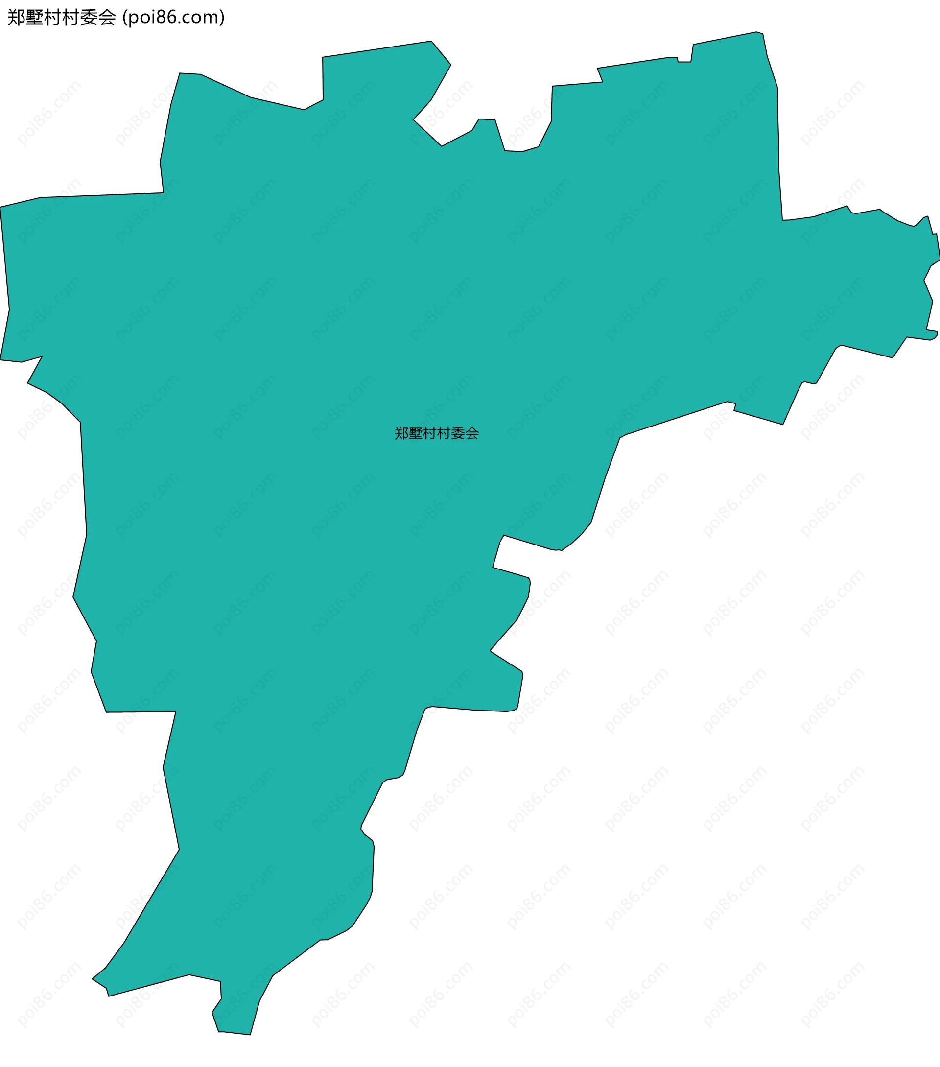 郑墅村村委会边界地图