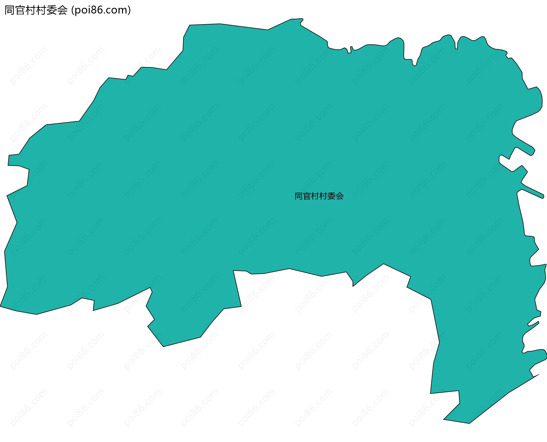 同官村村委会边界地图