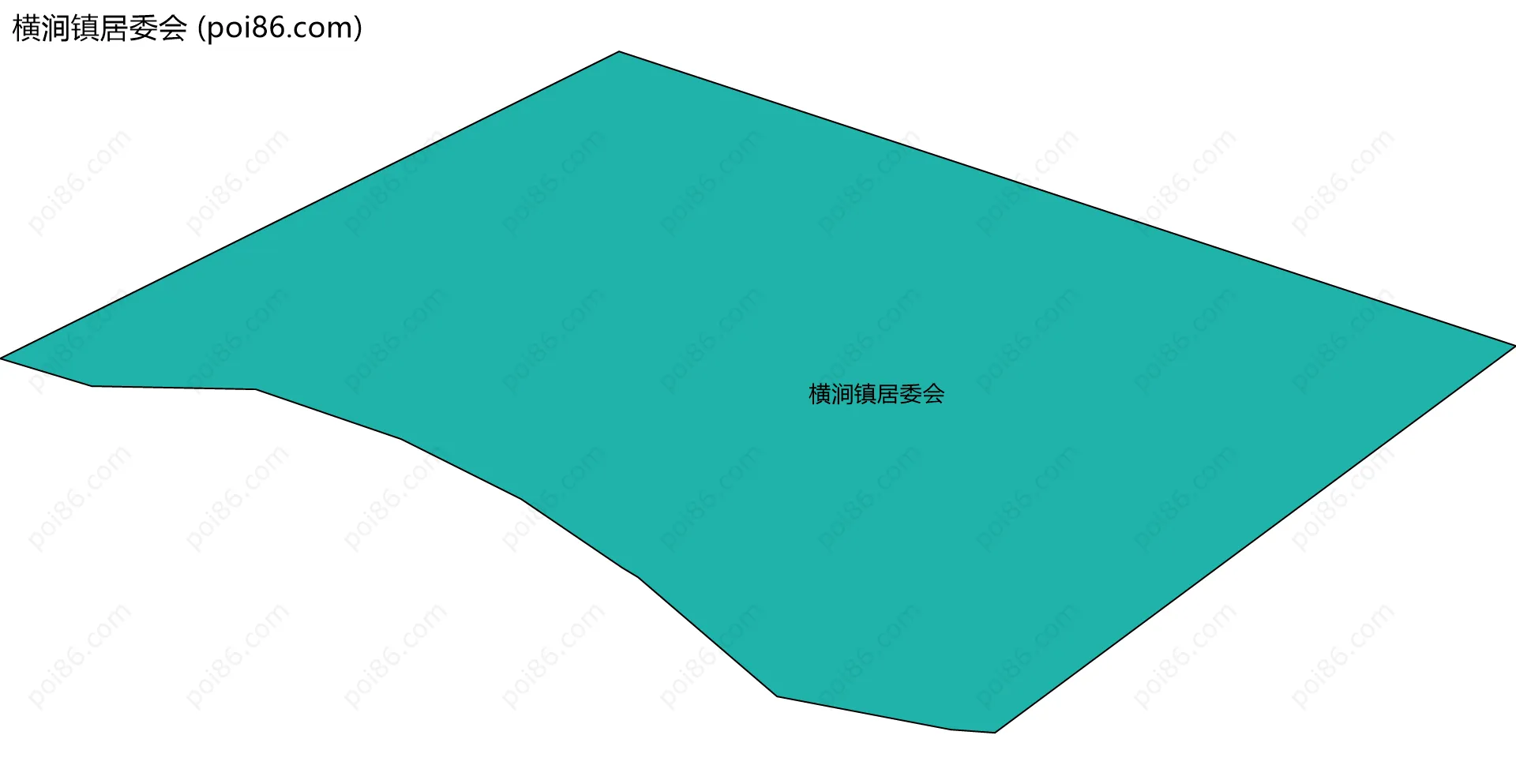 横涧镇居委会边界地图