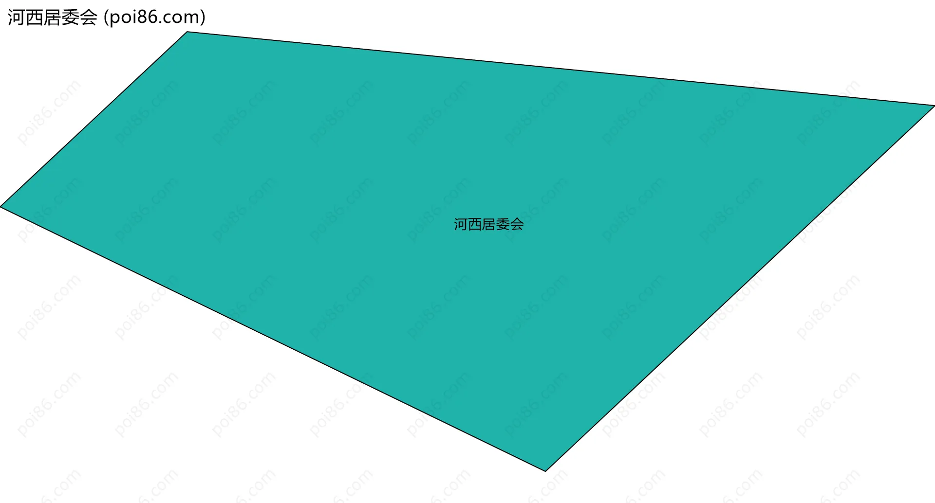 河西居委会边界地图